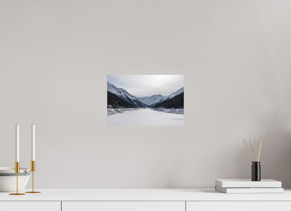 30 x 20 cm, Fine-Art Print Matt Frozen Reservoir