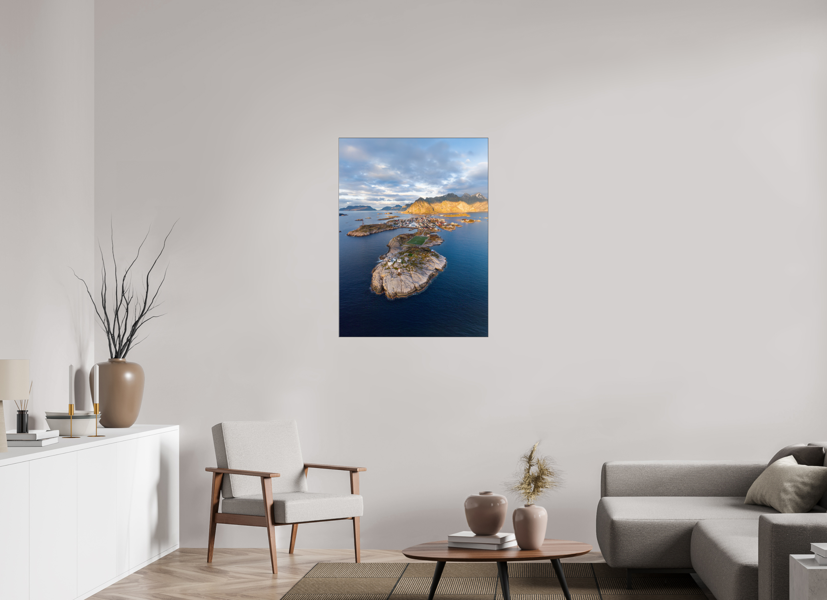 75 x 100 cm, Foto-Abzug hinter Acrylglas glänzend Norwegian Mosaic
