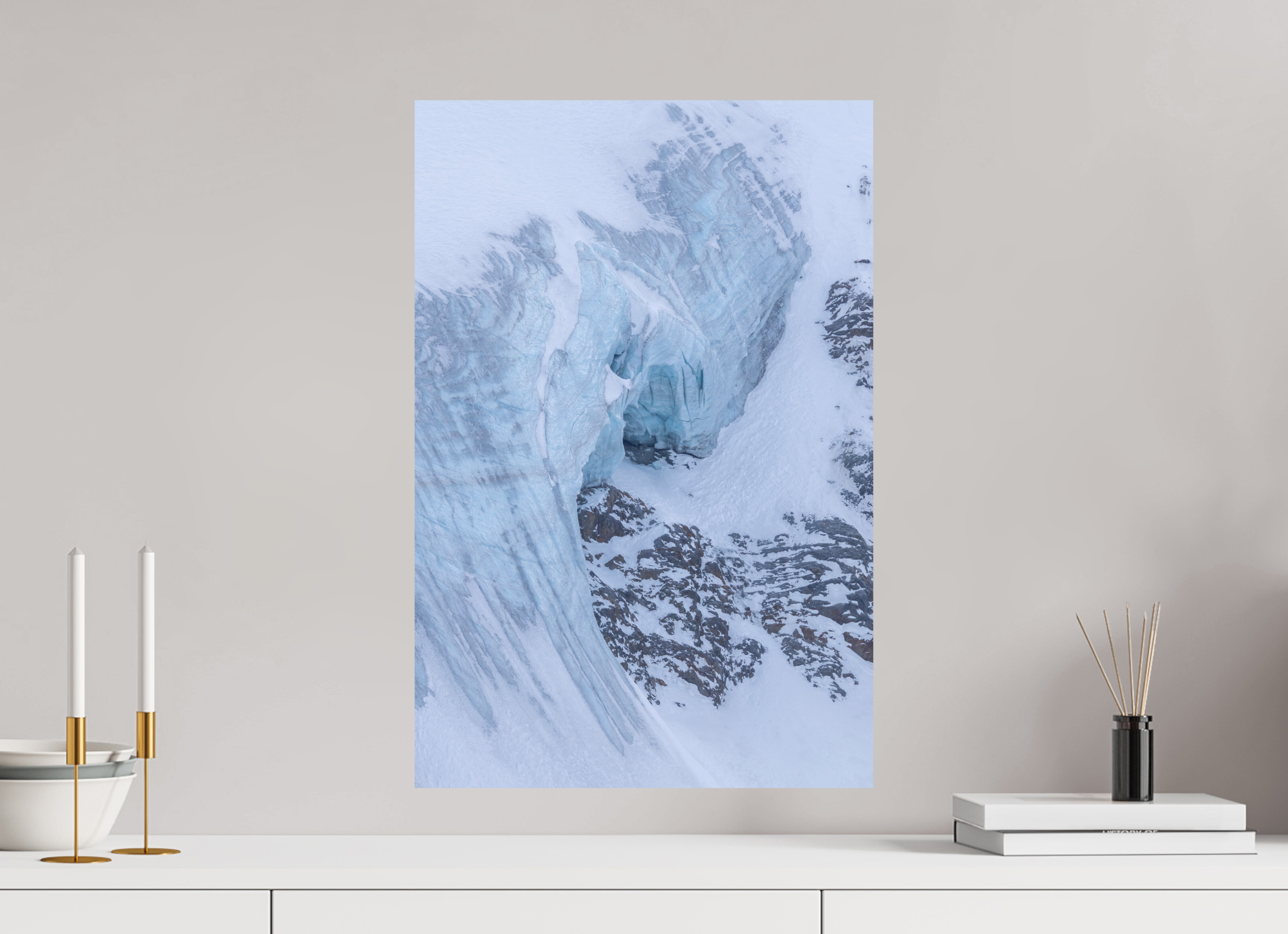 40 x 60 cm, Fine Art Print auf Alu-Dibond Eternal Ice
