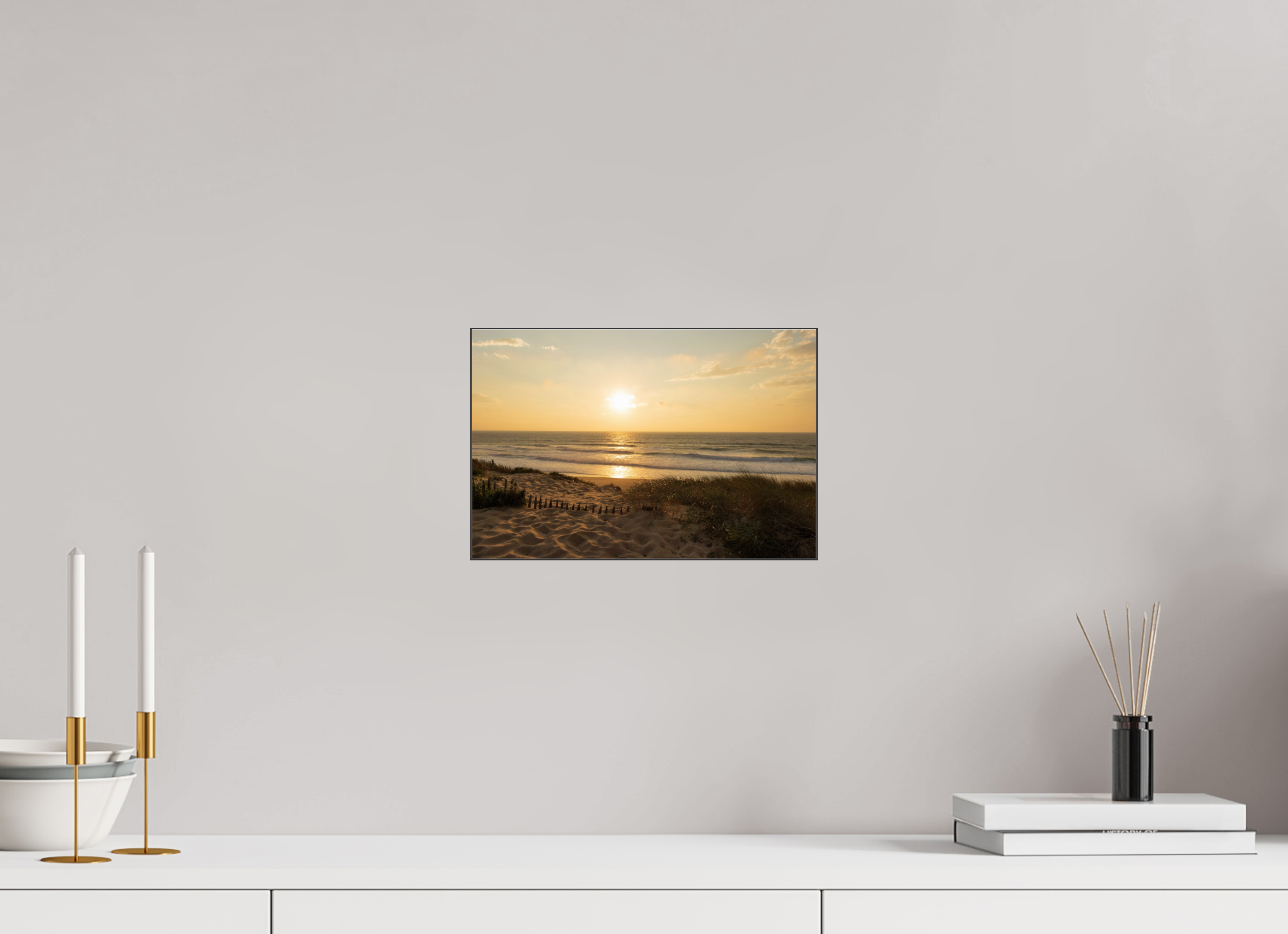 30 x 20 cm, Foto-Abzug hinter Acrylglas glänzend Atlantic Glow