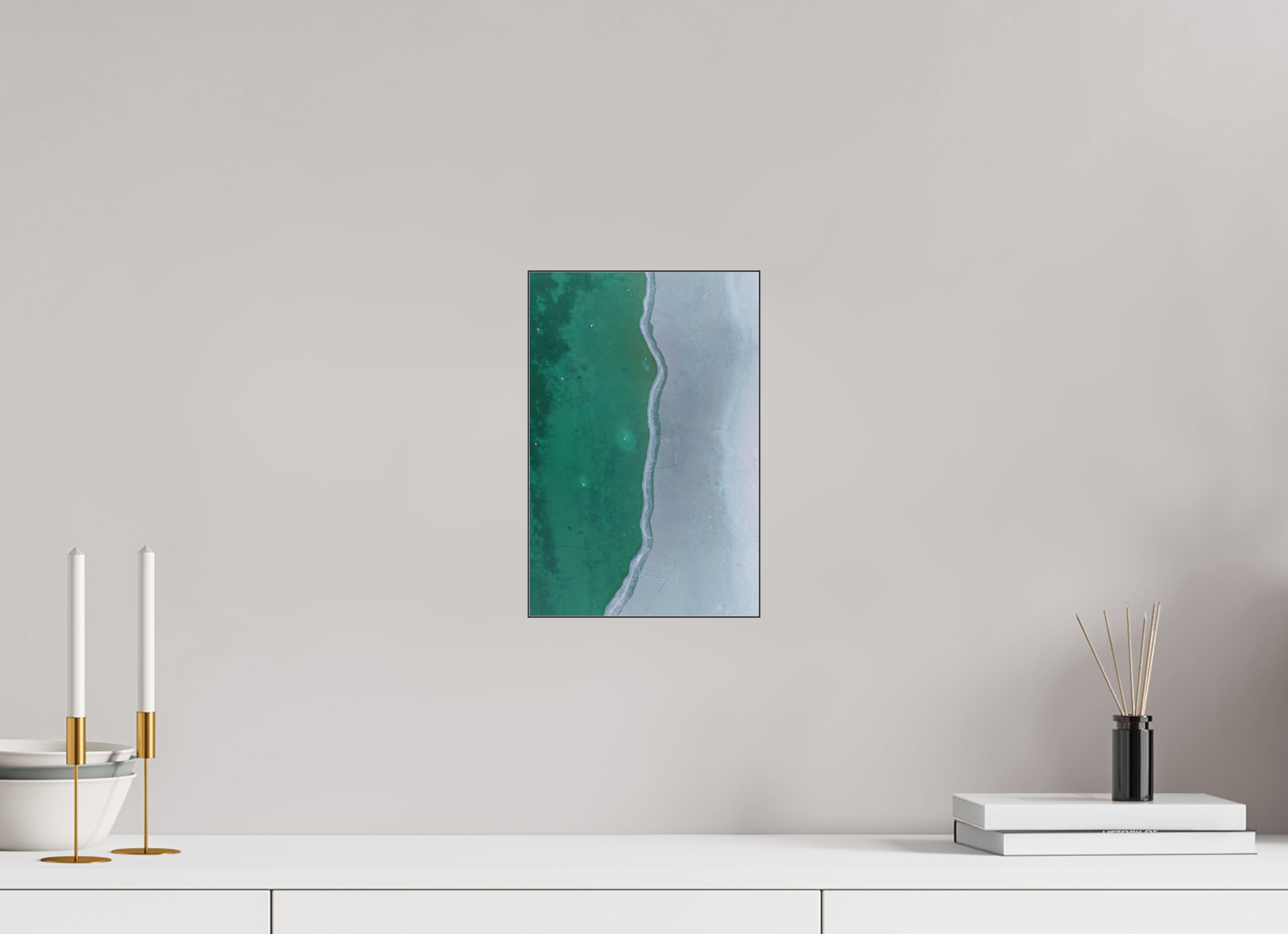 20 x 30 cm, Foto-Abzug hinter Acrylglas glänzend Frozen Divide