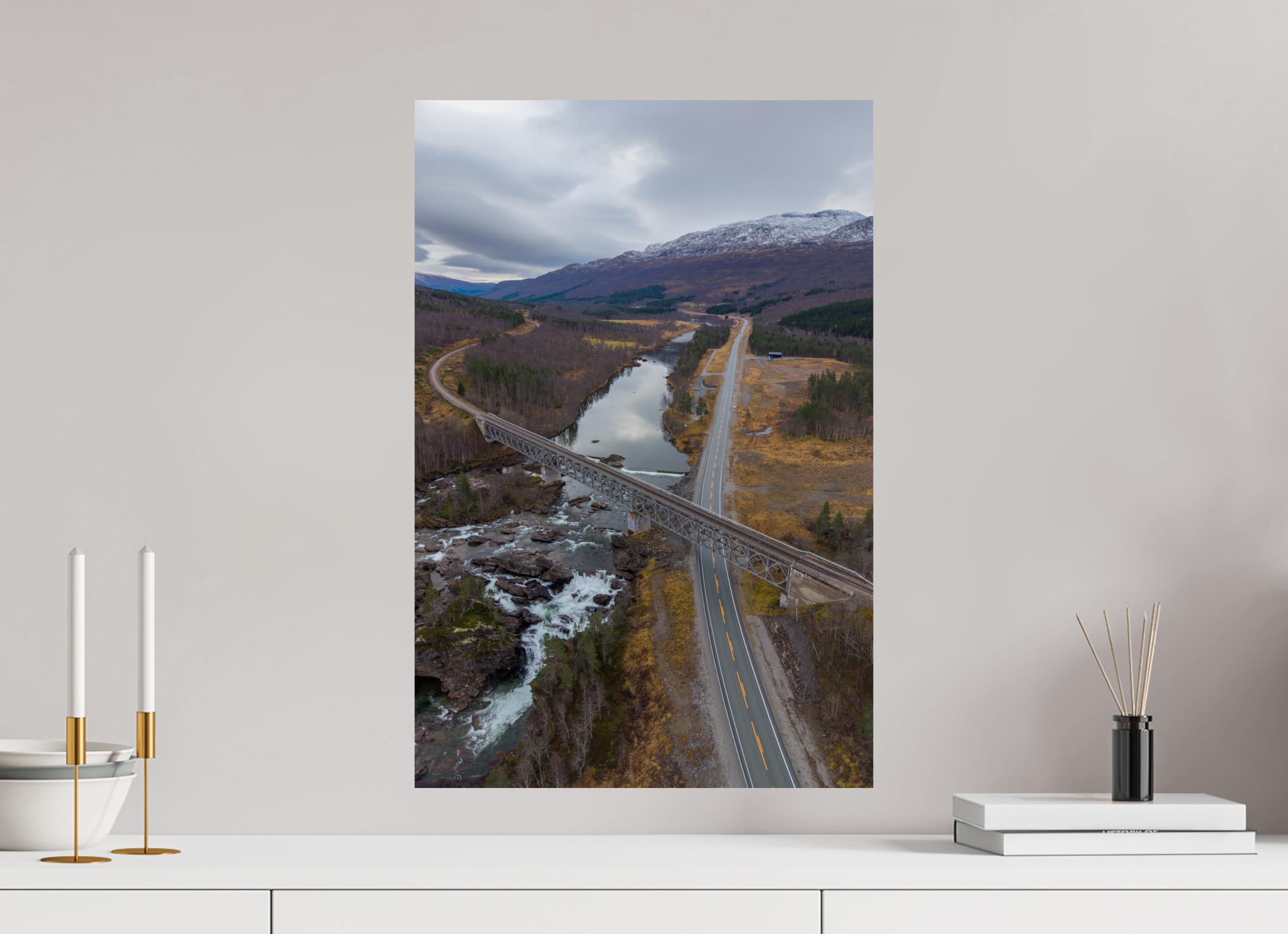 40 x 60 cm, Fine Art Print auf Alu-Dibond Crossing Lines