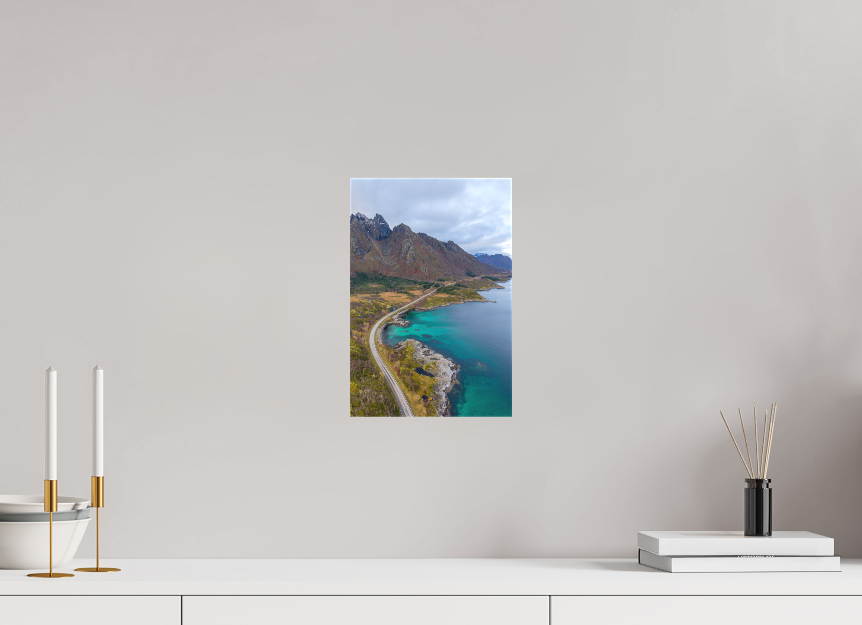 20 x 30 cm, Leinwand Cliffside Path