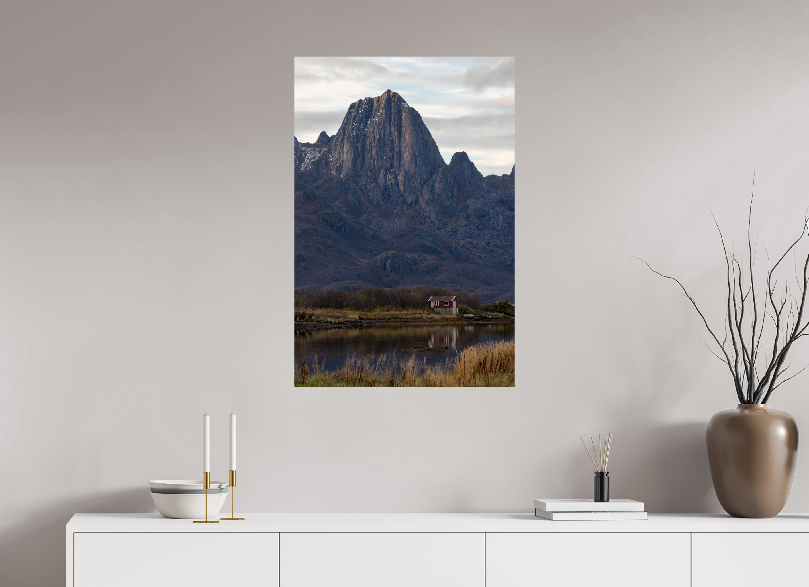 60 x 90 cm, Fine Art Print auf Alu-Dibond Mountain Refuge