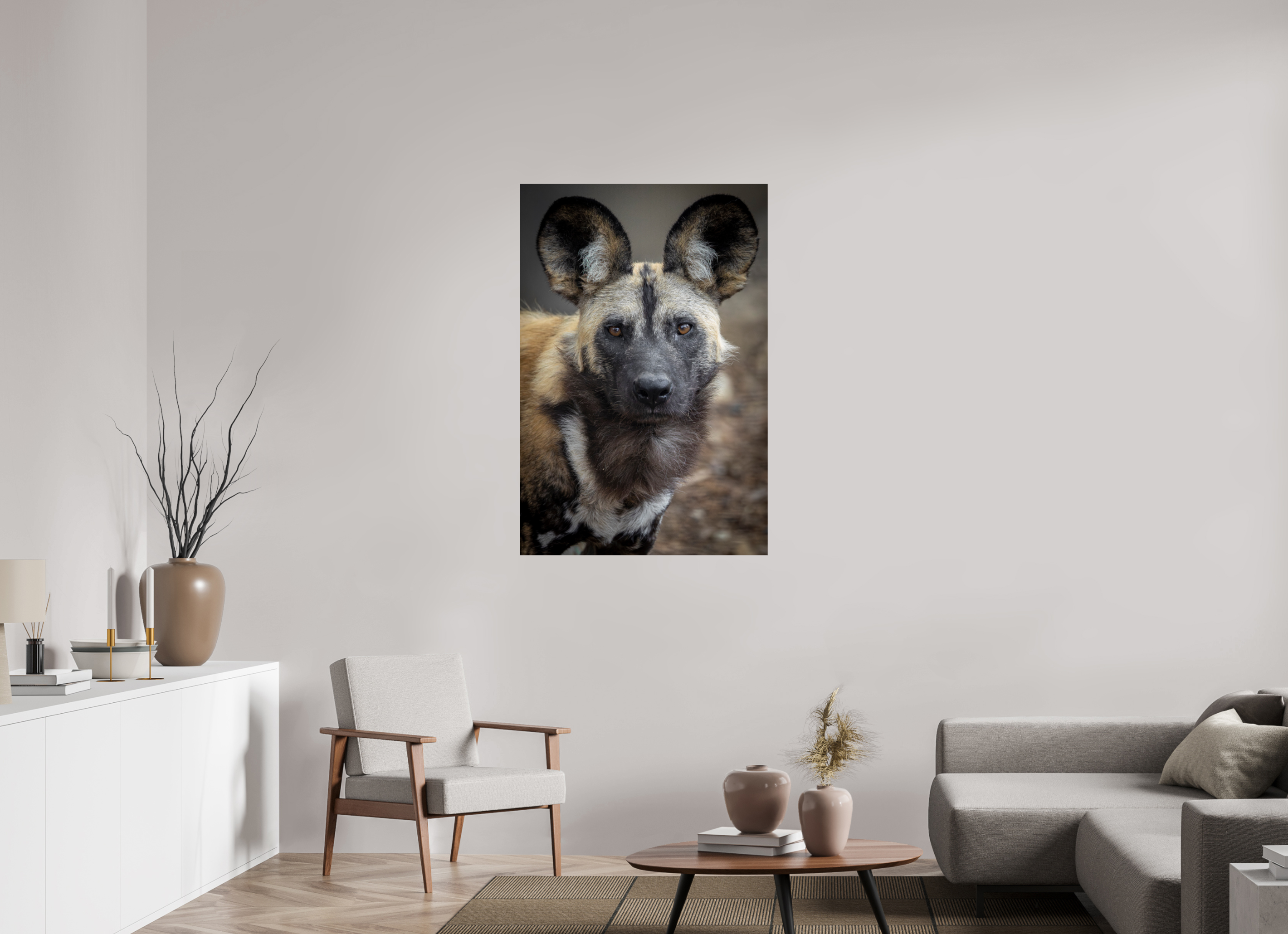 80 x 120 cm, Fine Art Print auf Alu-Dibond Savannah Spirit