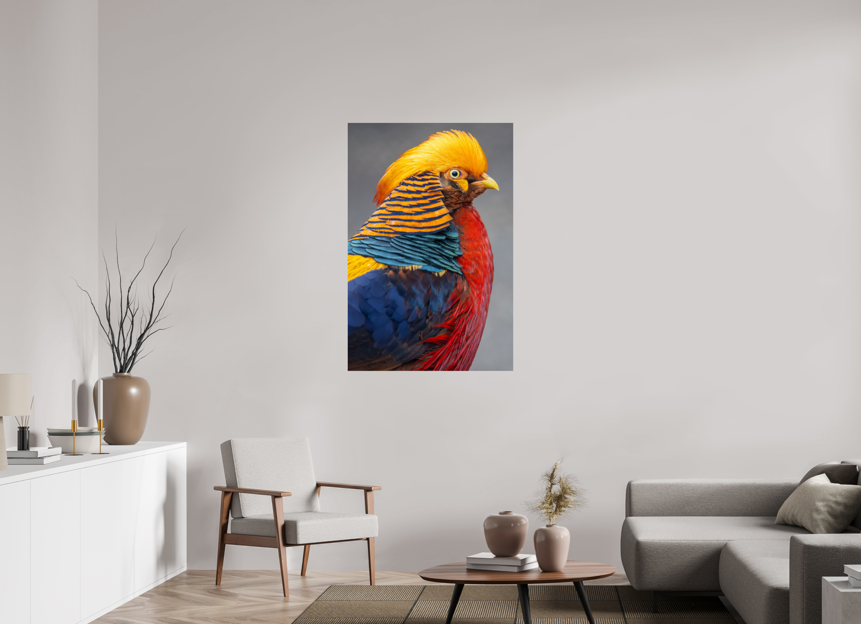 80 x 120 cm, Fine Art Print auf Alu-Dibond Golden Majesty