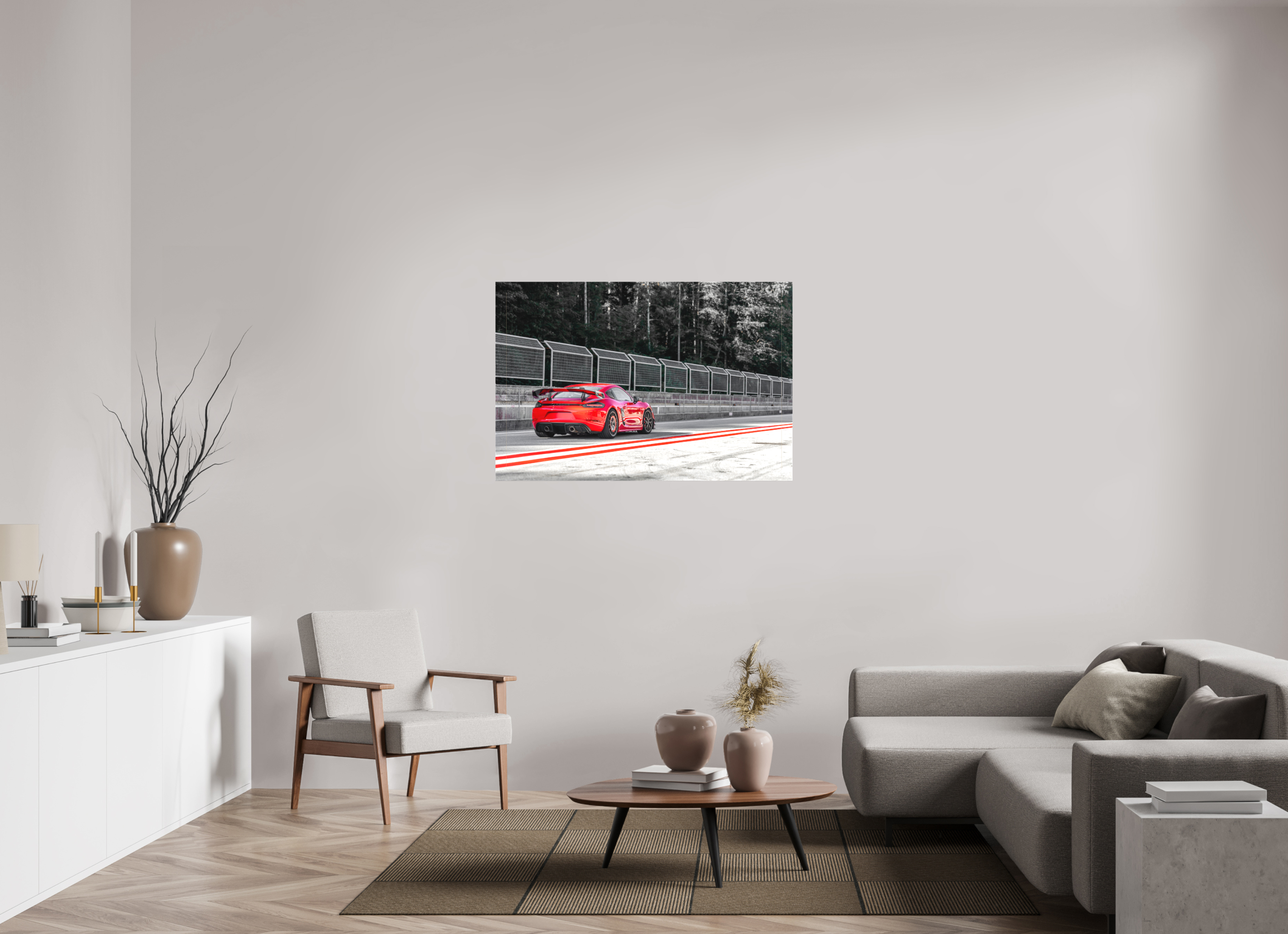 120 x 80 cm, Leinwand Racing in Red