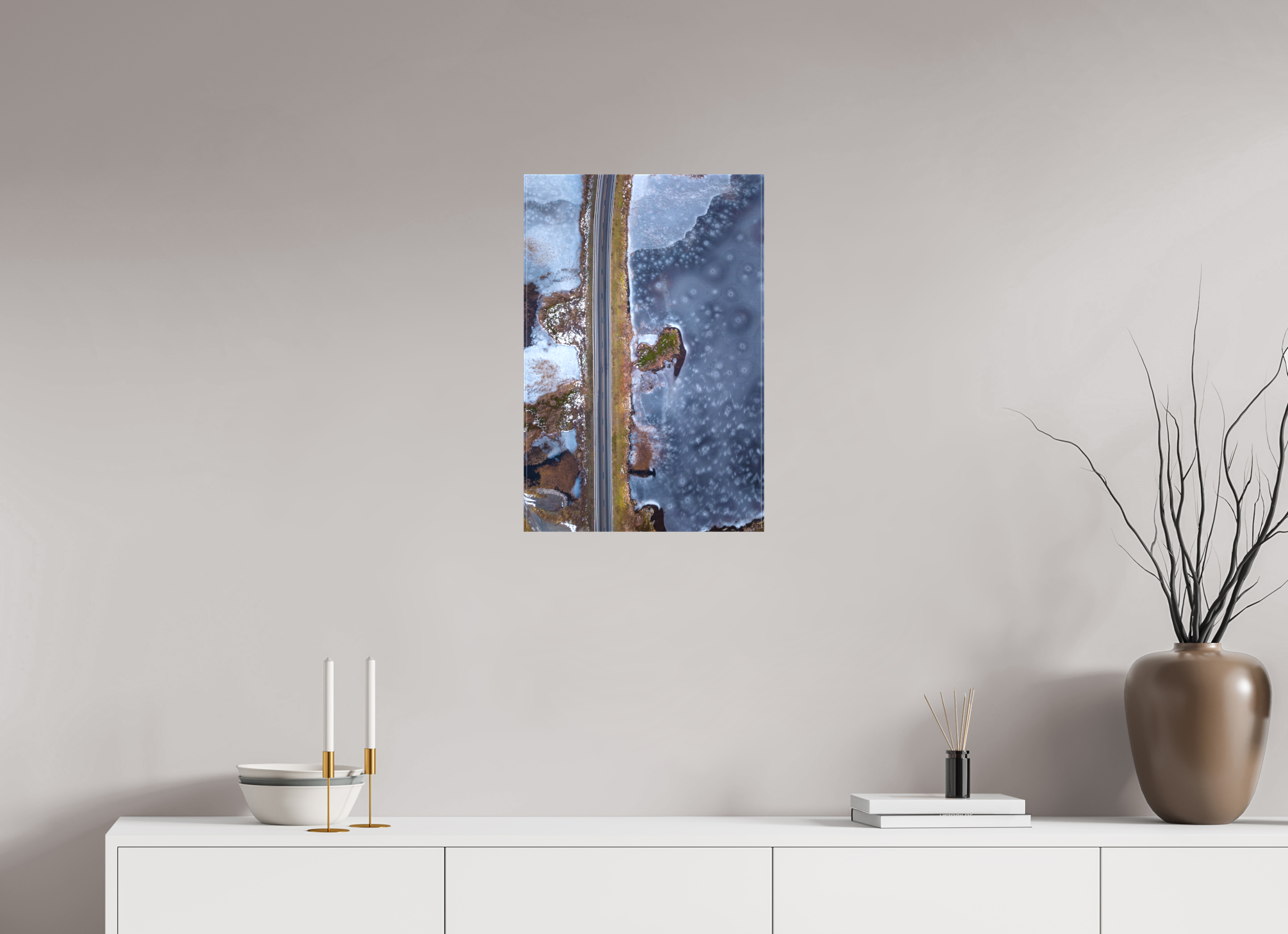 40 x 60 cm, Leinwand Frozen Path