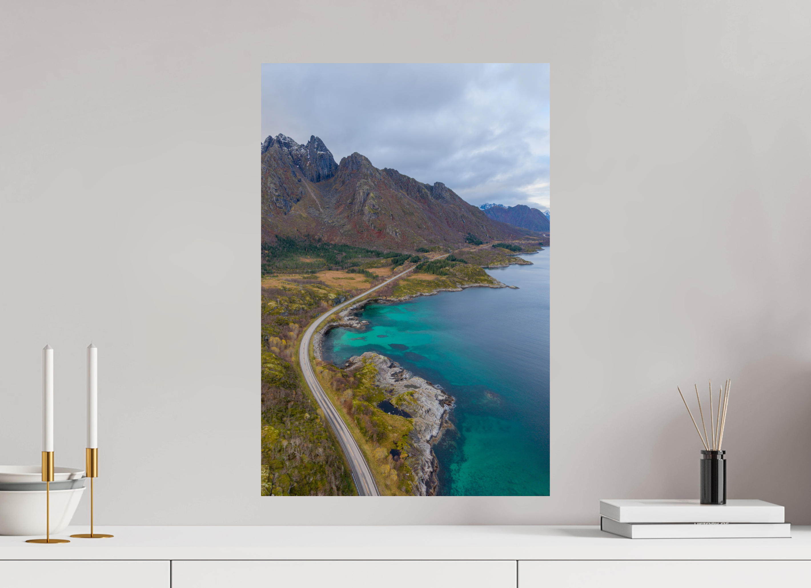 40 x 60 cm, Fine Art Print auf Alu-Dibond Cliffside Path