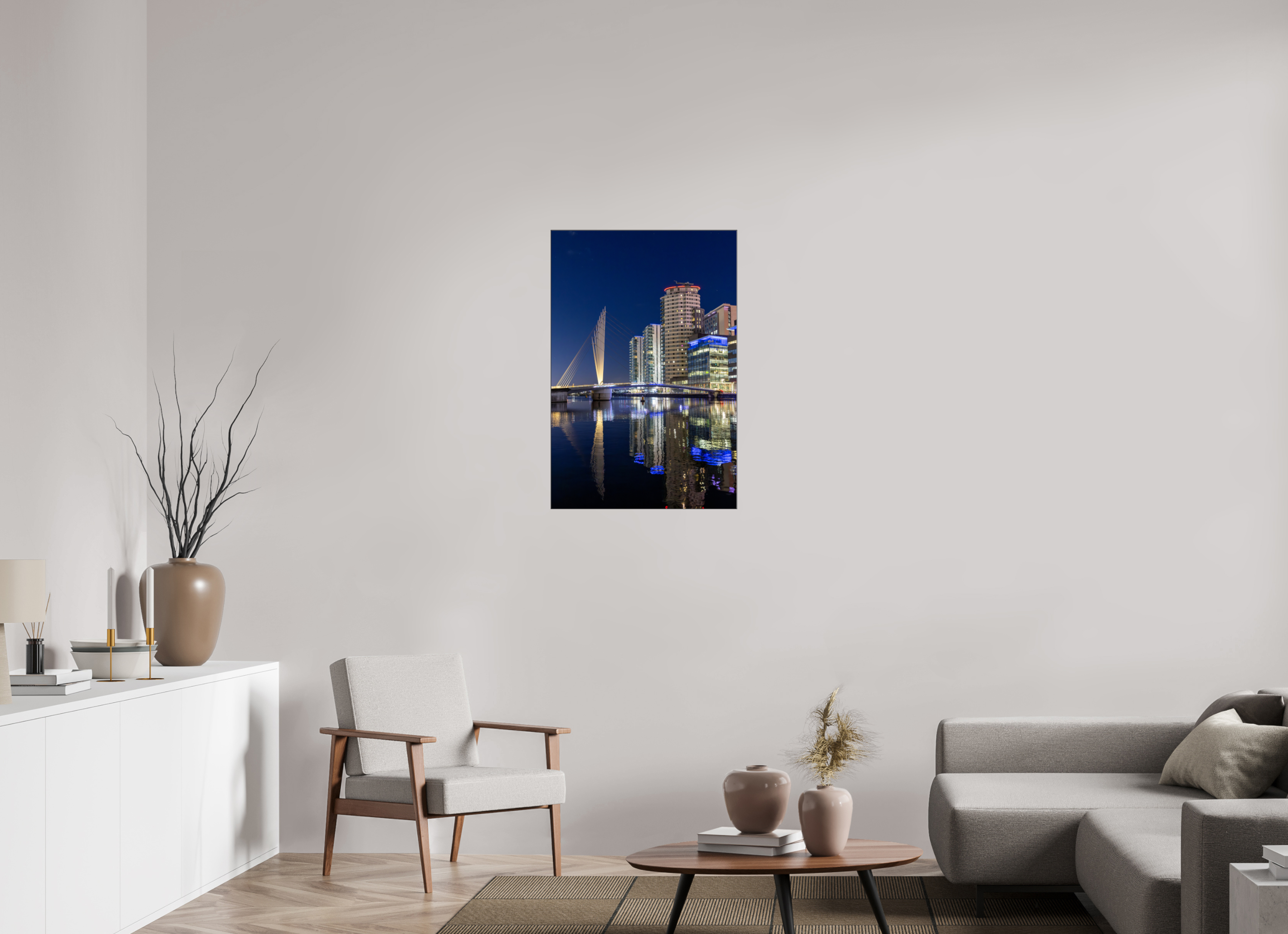 60 x 90 cm, Foto-Abzug hinter Acrylglas glänzend Reflected Nights