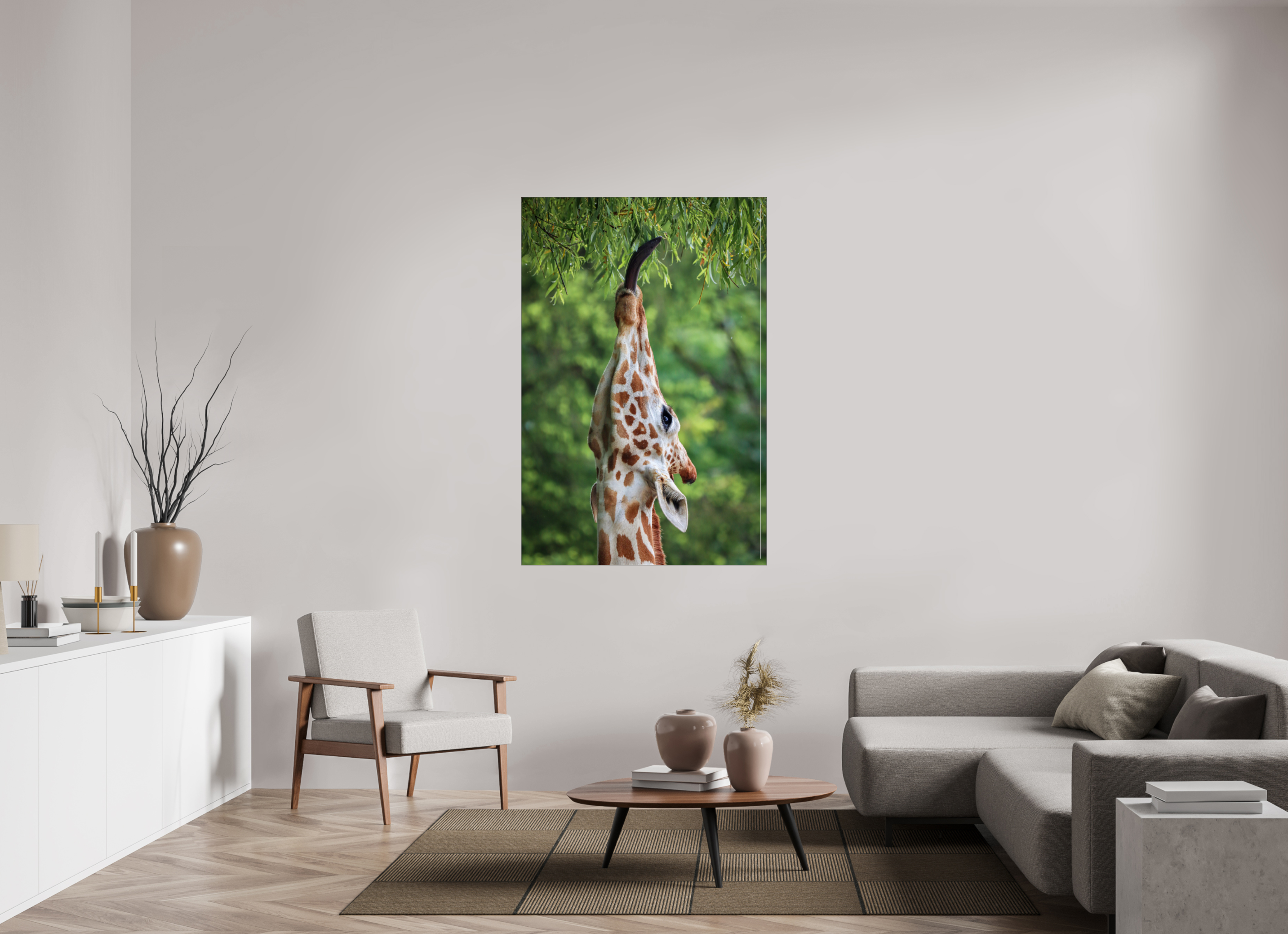 100 x 150 cm, Foto-Abzug hinter Acrylglas glänzend Tree Top Snack