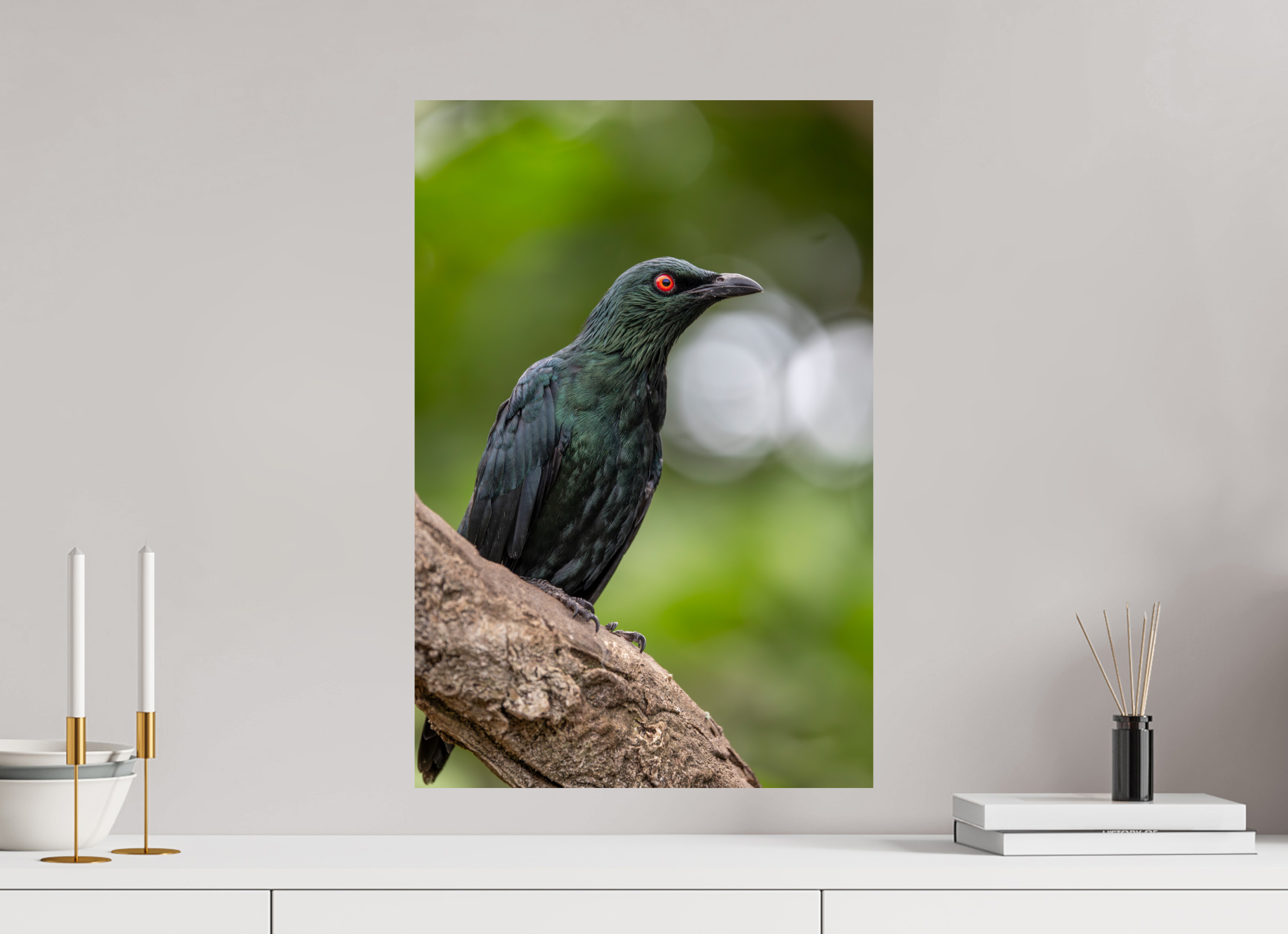 40 x 60 cm, Fine Art Print auf Alu-Dibond Crimson Gaze