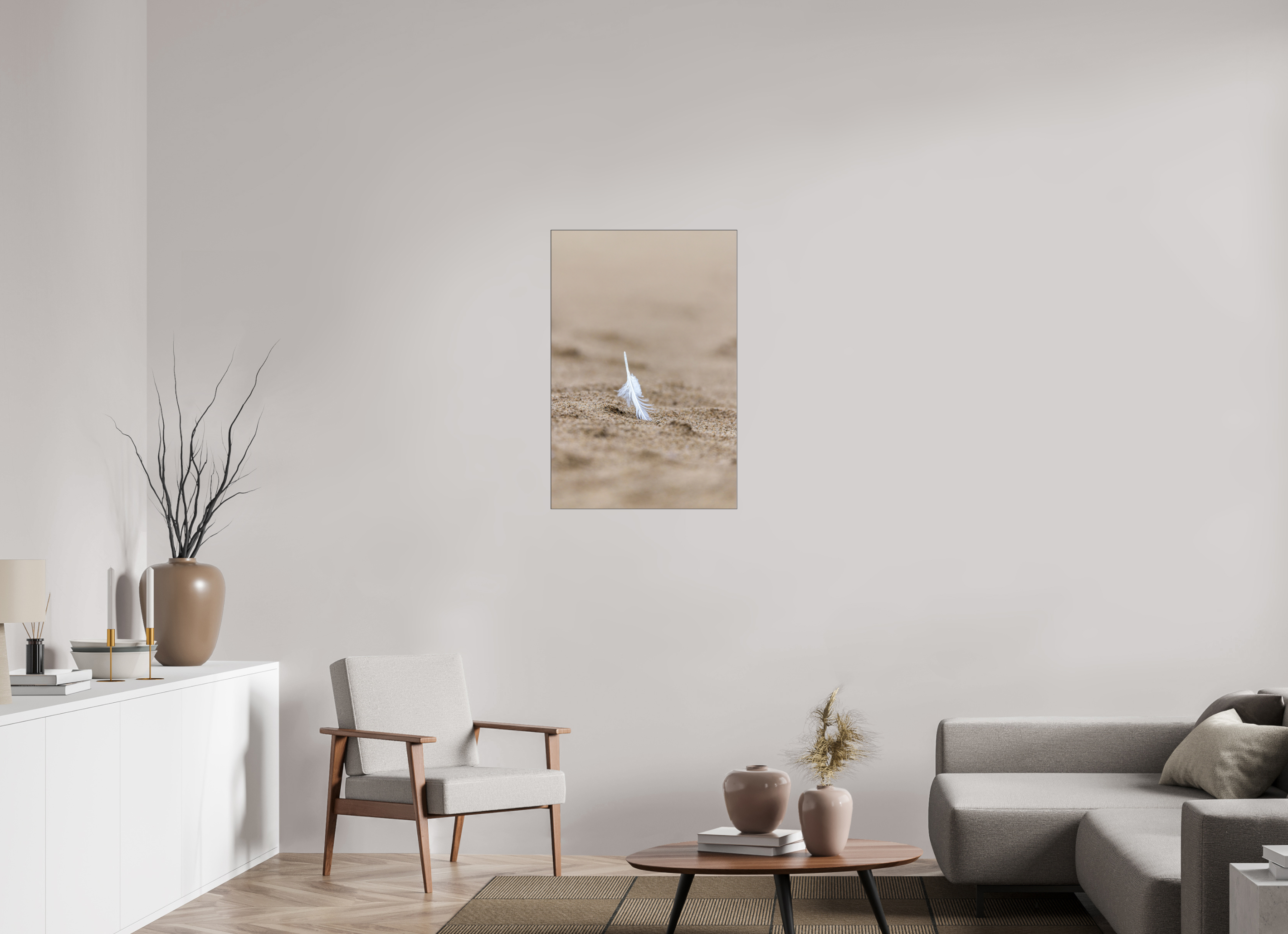 60 x 90 cm, Foto-Abzug hinter Acrylglas glänzend Whisper in the Sand