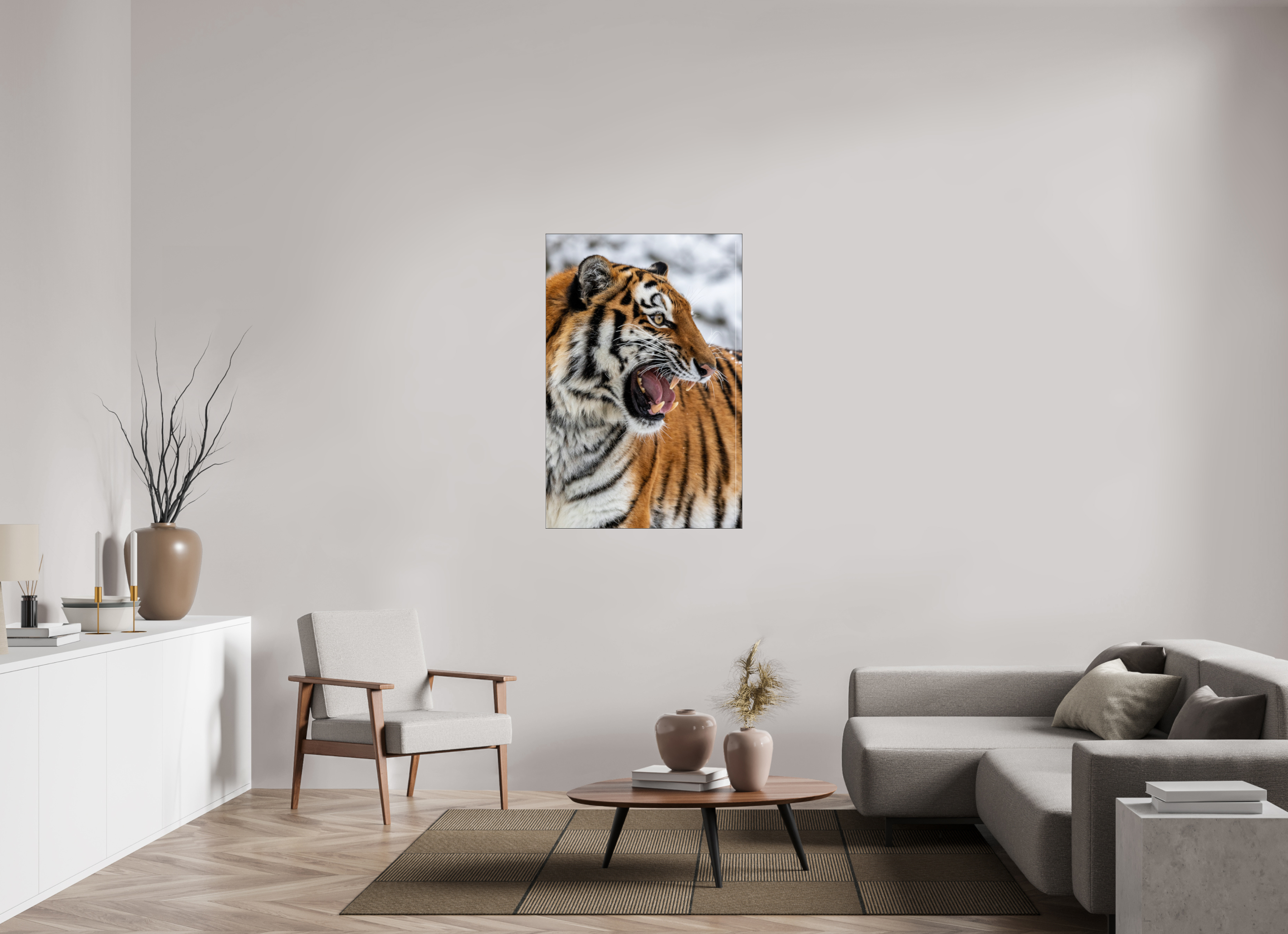 80 x 120 cm, Foto-Abzug hinter Acrylglas glänzend Fierce Presence
