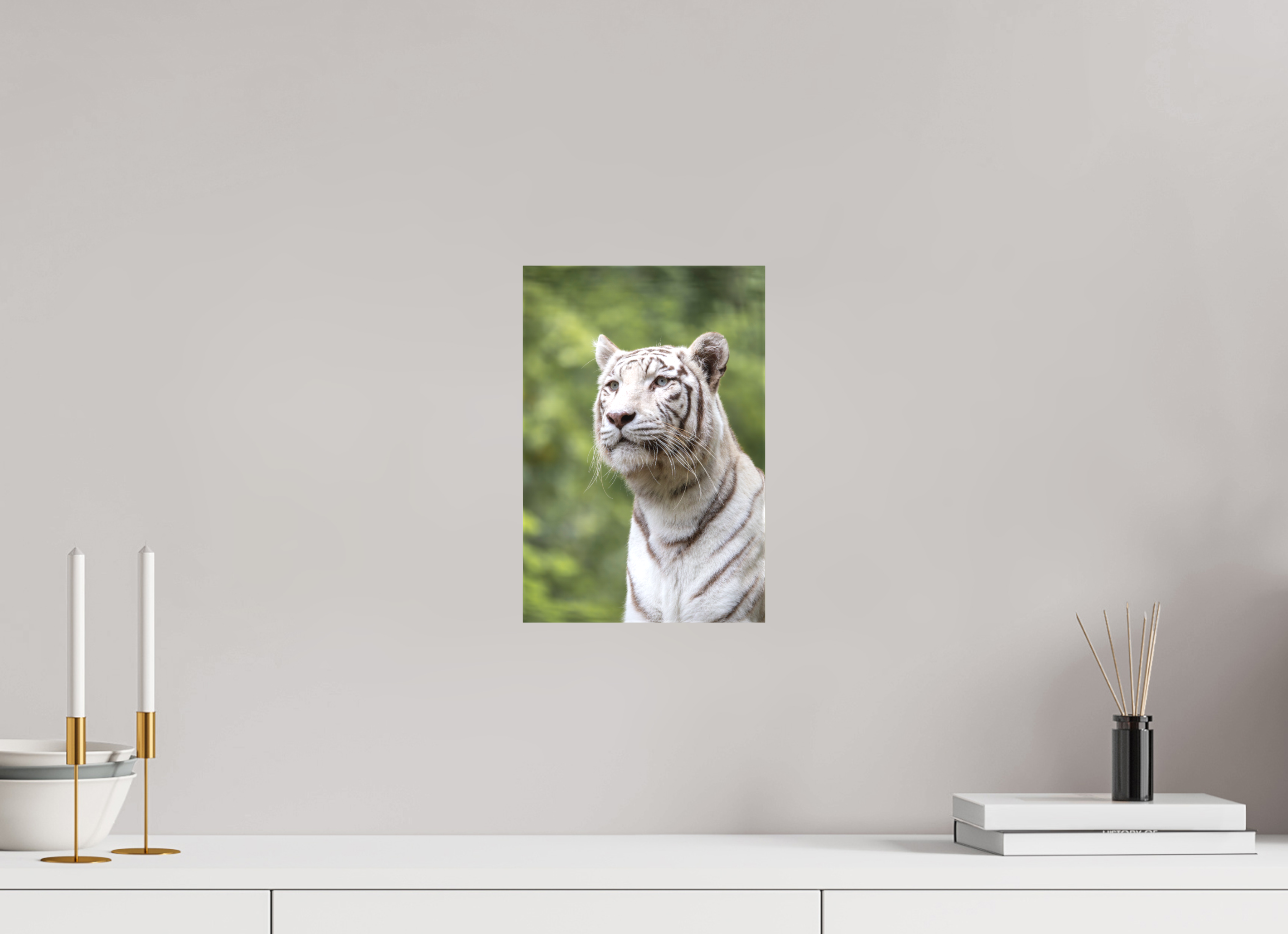 20 x 30 cm, Leinwand Gaze of the White King