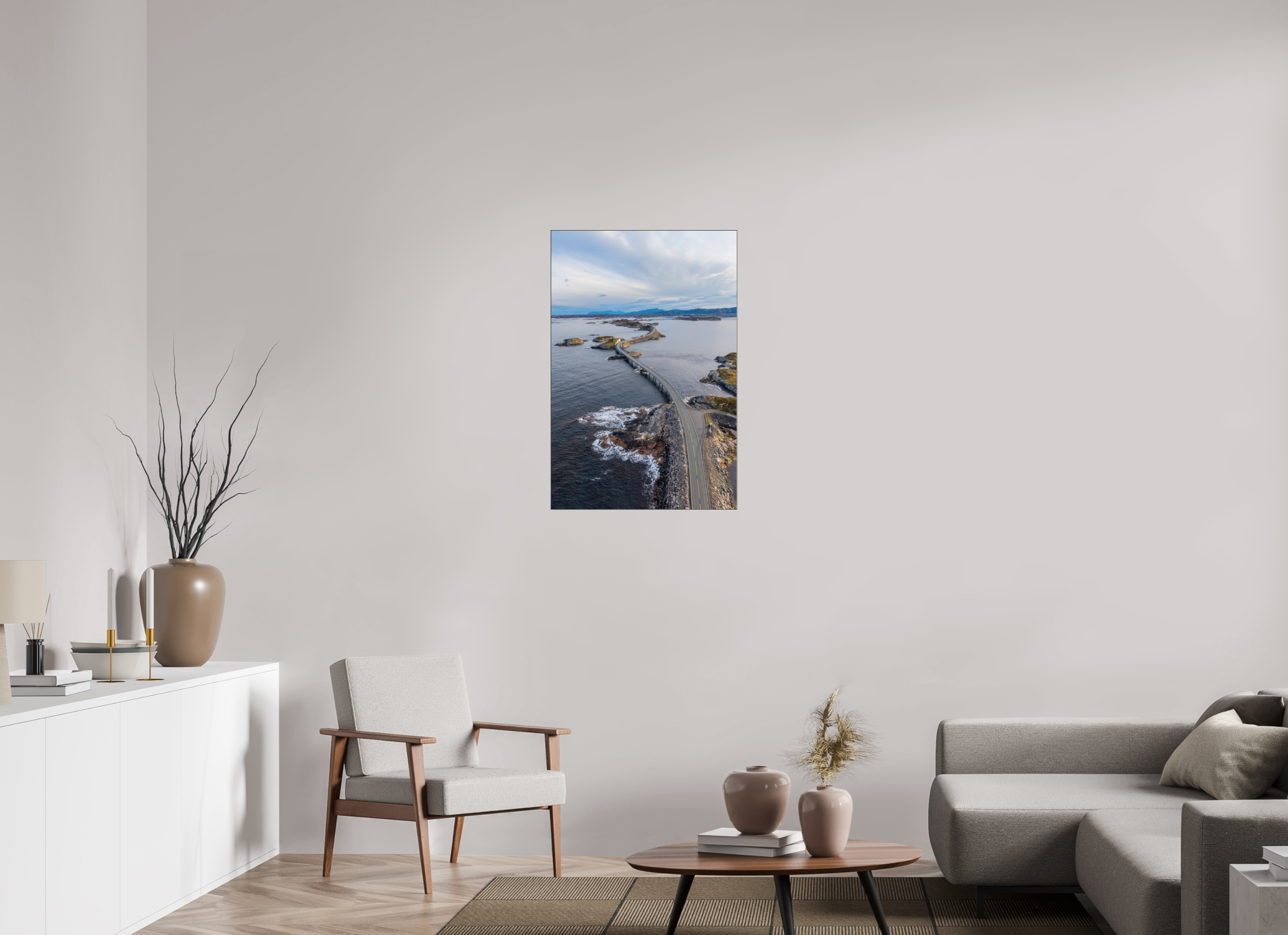 60 x 90 cm, Foto-Abzug hinter Acrylglas glänzend Curves of the Sea