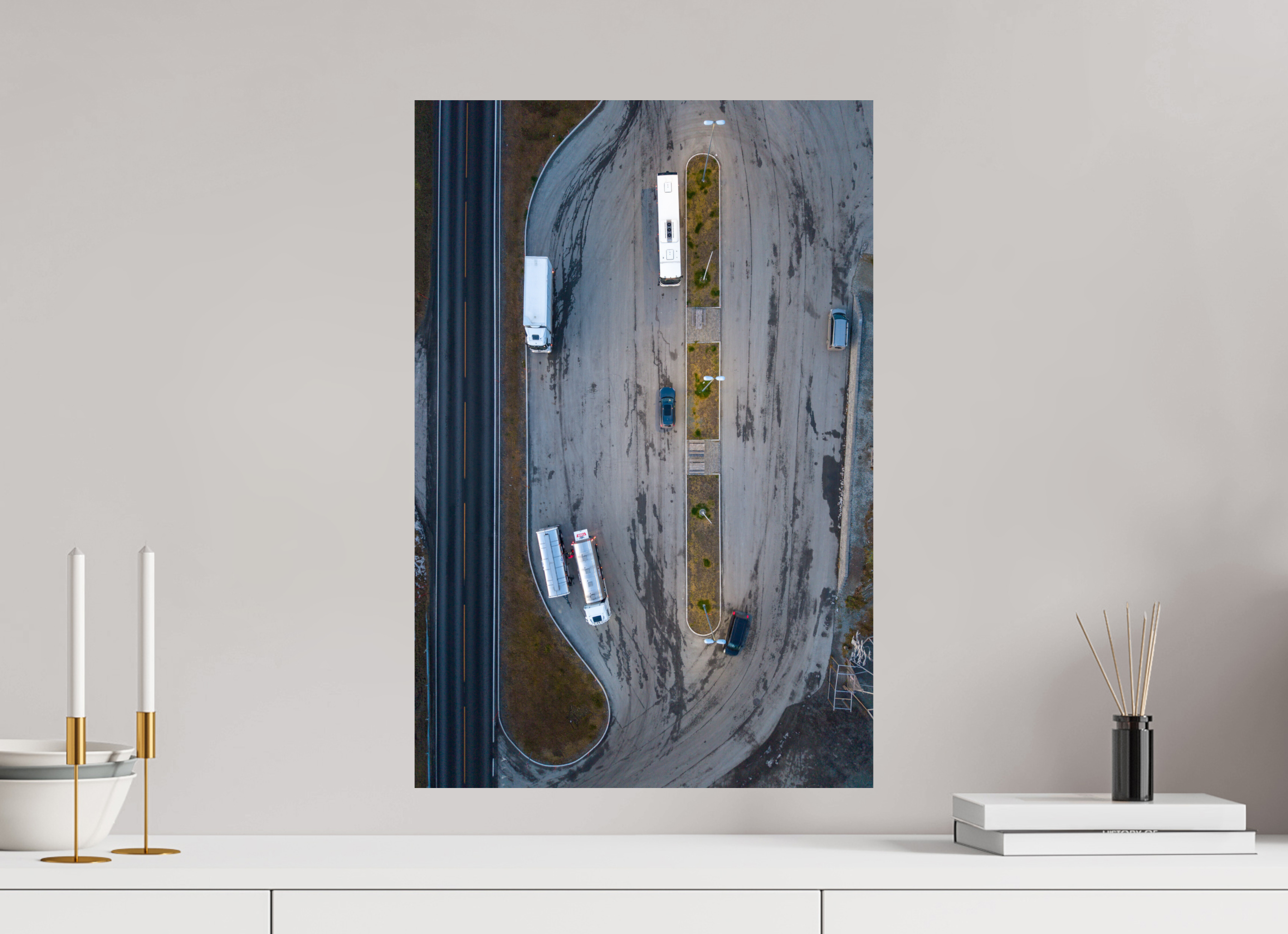 40 x 60 cm, Fine Art Print auf Alu-Dibond Pause from Above