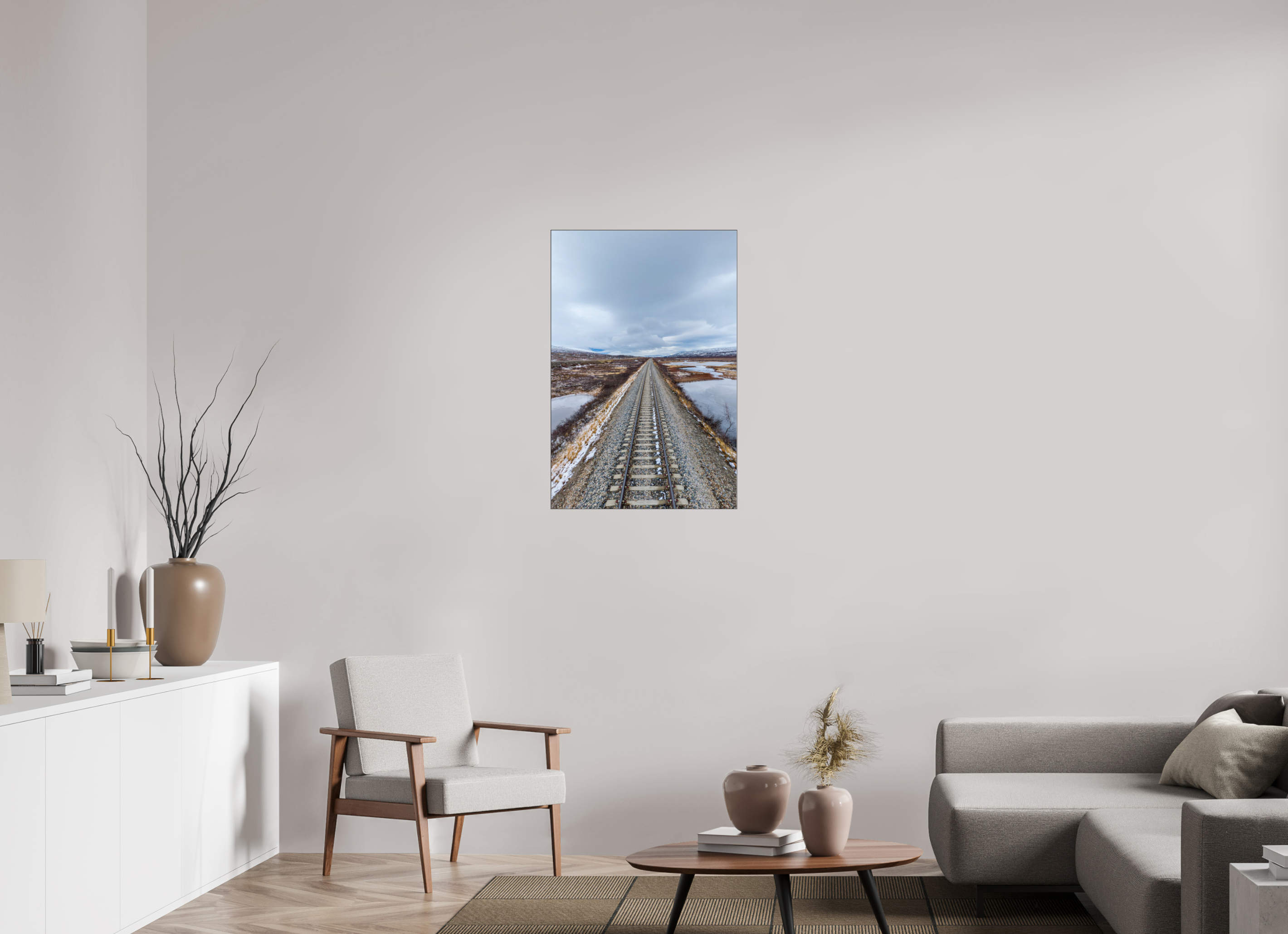 60 x 90 cm, Foto-Abzug hinter Acrylglas glänzend Endless Tracks