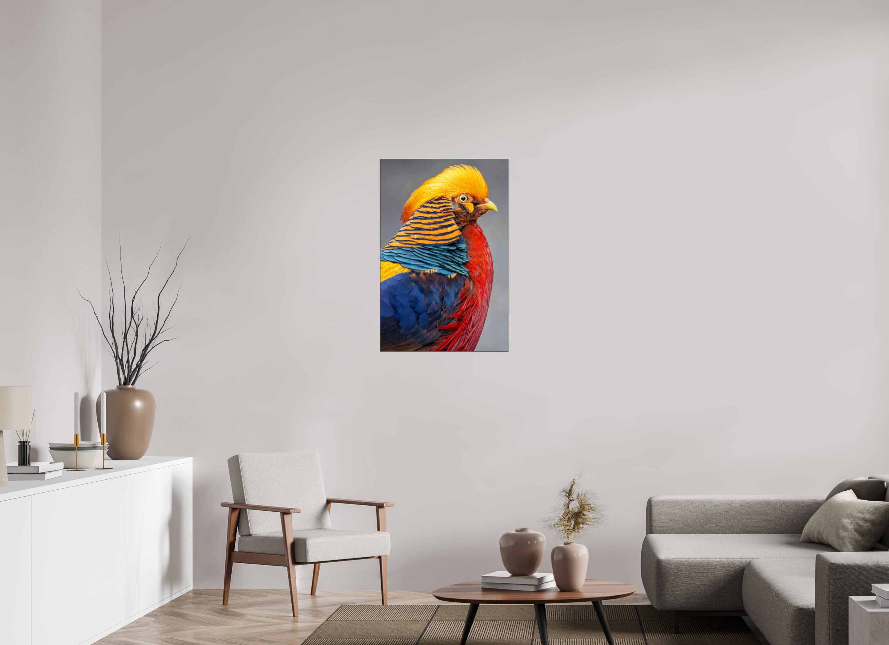 60 x 90 cm, Foto-Abzug hinter Acrylglas glänzend Golden Majesty