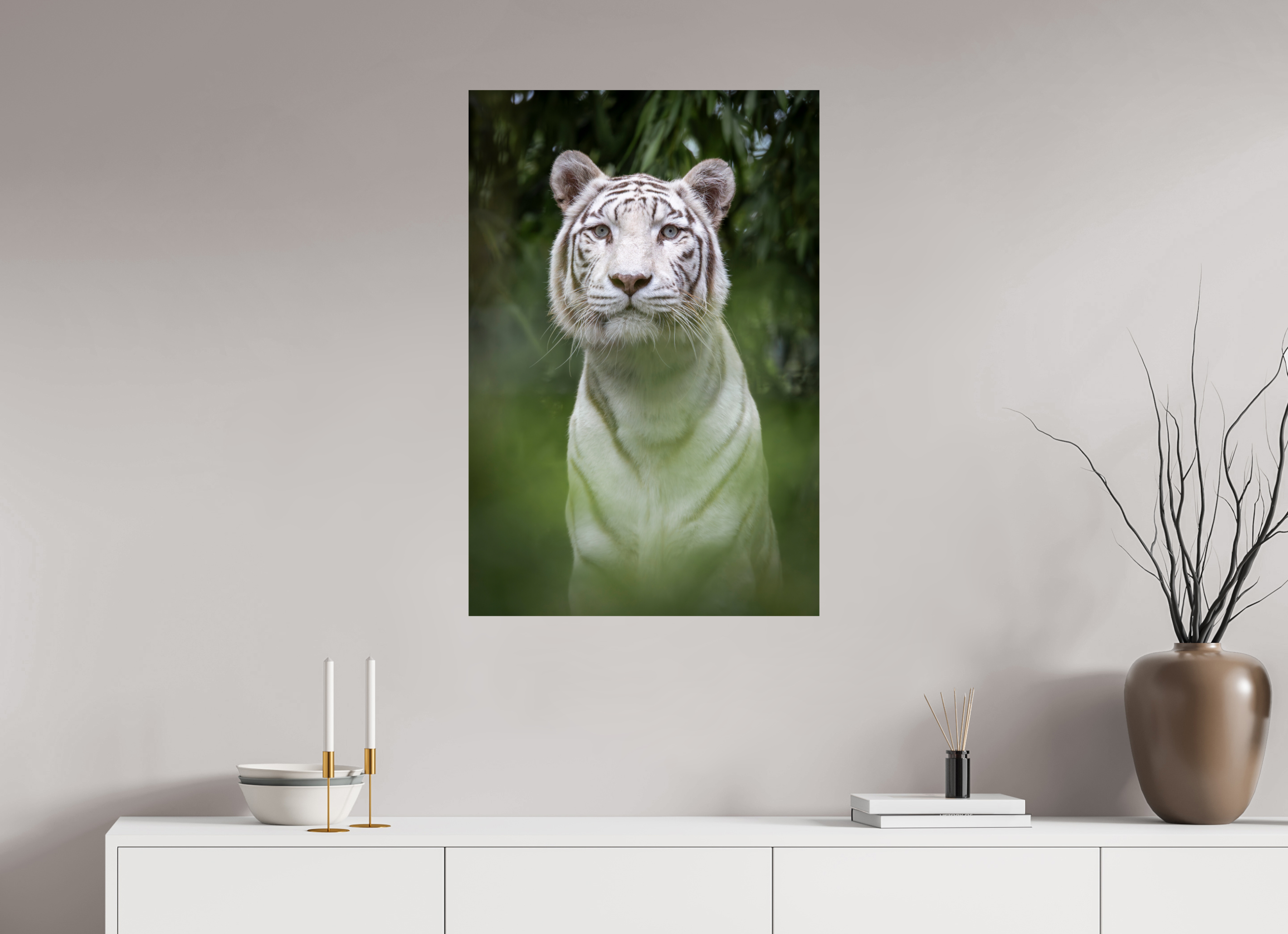 60 x 90 cm, Fine Art Print auf Alu-Dibond Jungle Phantom