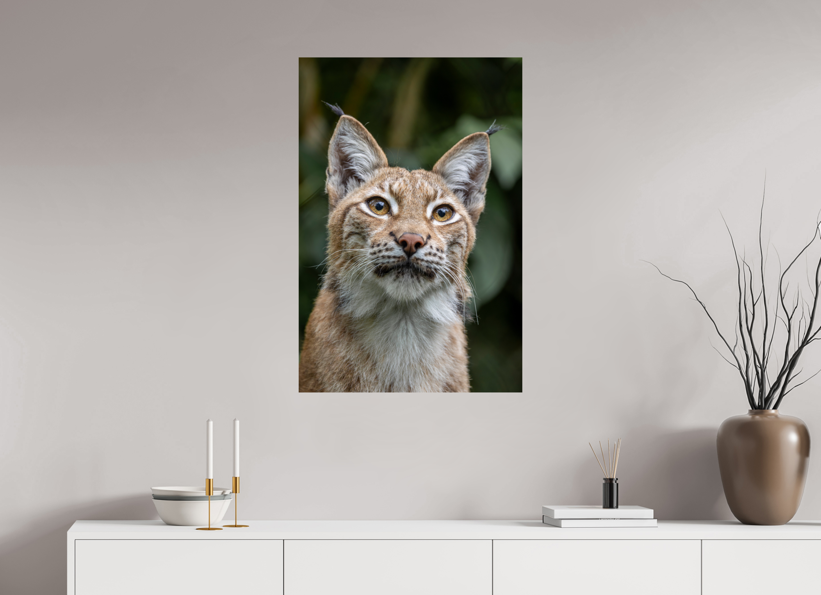 60 x 90 cm, Fine Art Print auf Alu-Dibond Forest Eyes