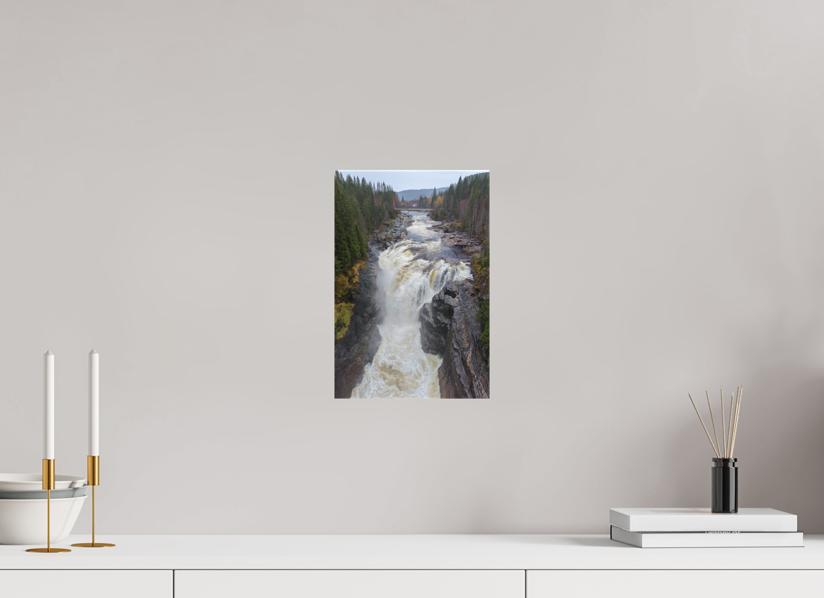 20 x 30 cm, Leinwand Forest Falls