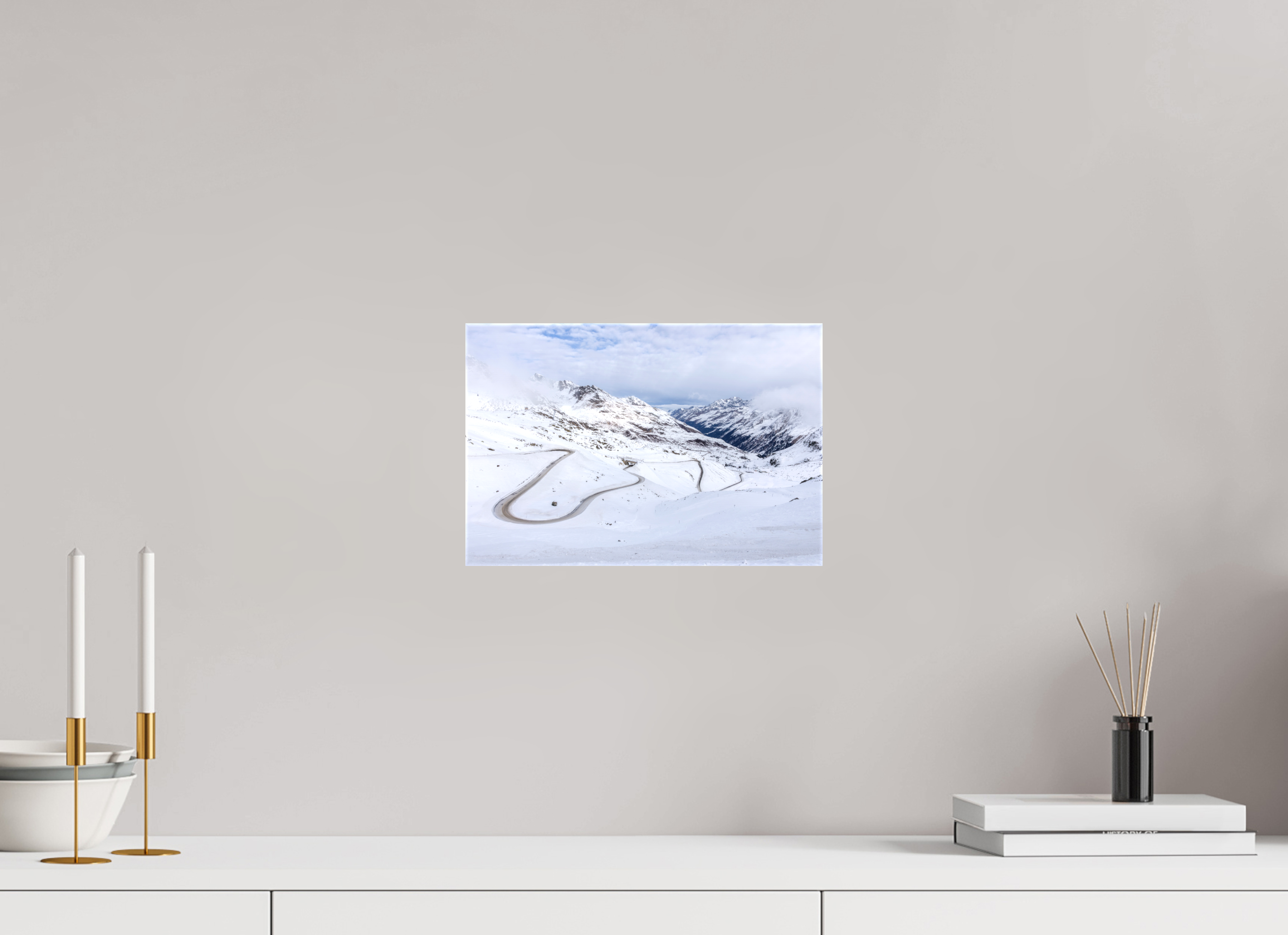 30 x 20 cm, Leinwand Frozen Route