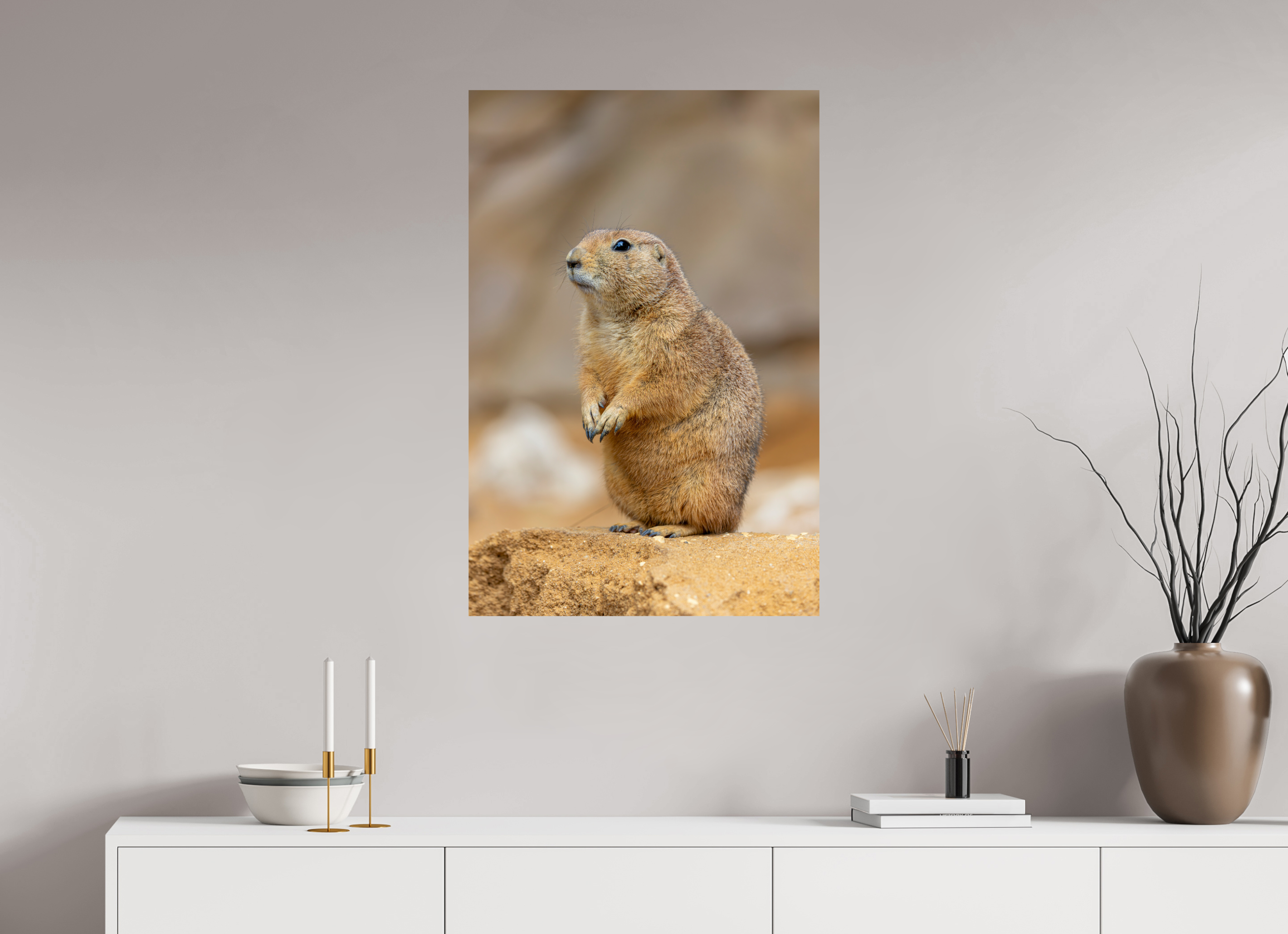 60 x 90 cm, Fine Art Print auf Alu-Dibond Standing Watch
