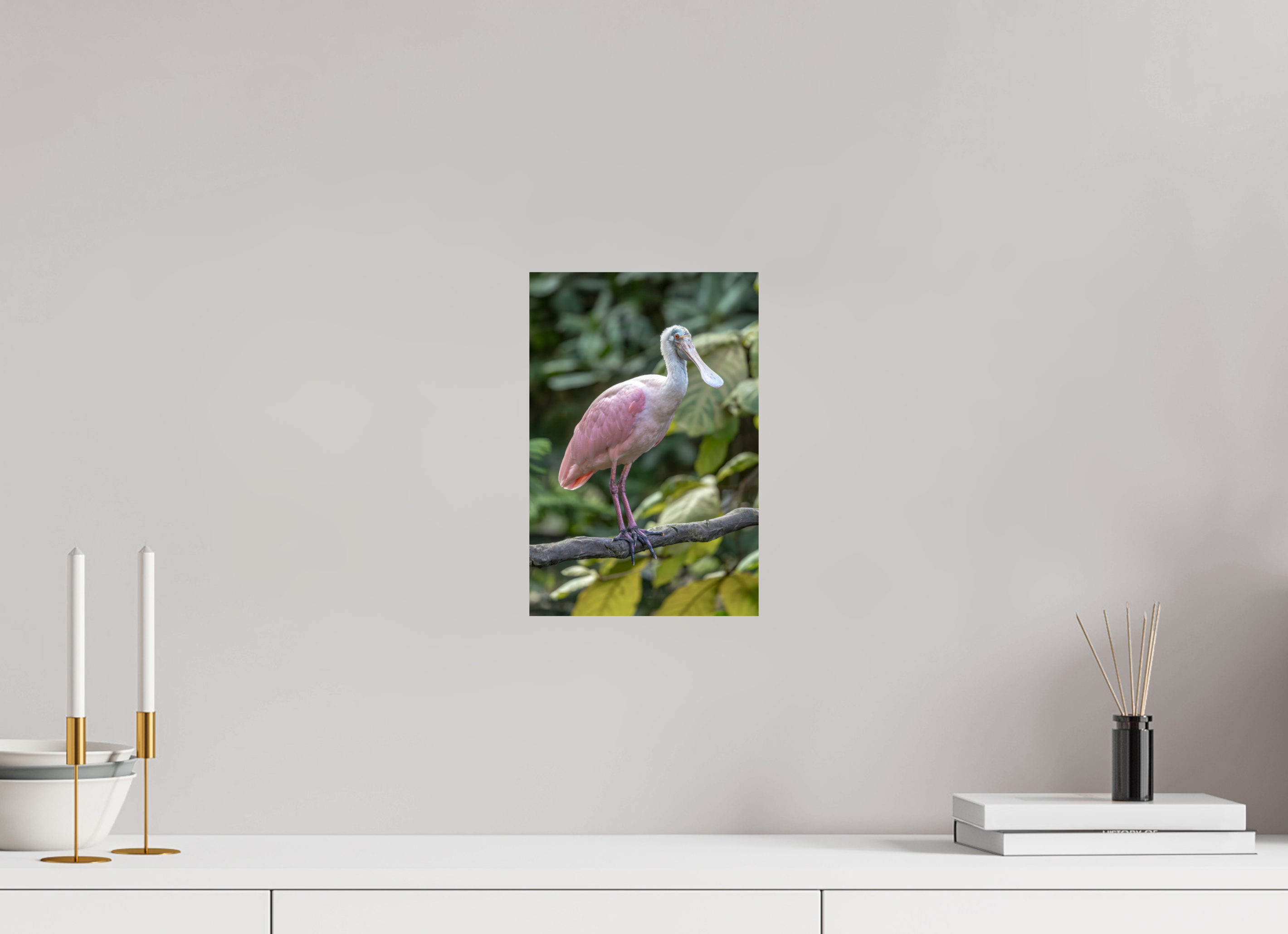 20 x 30 cm, Fine Art Print auf Alu-Dibond Perched in Pink
