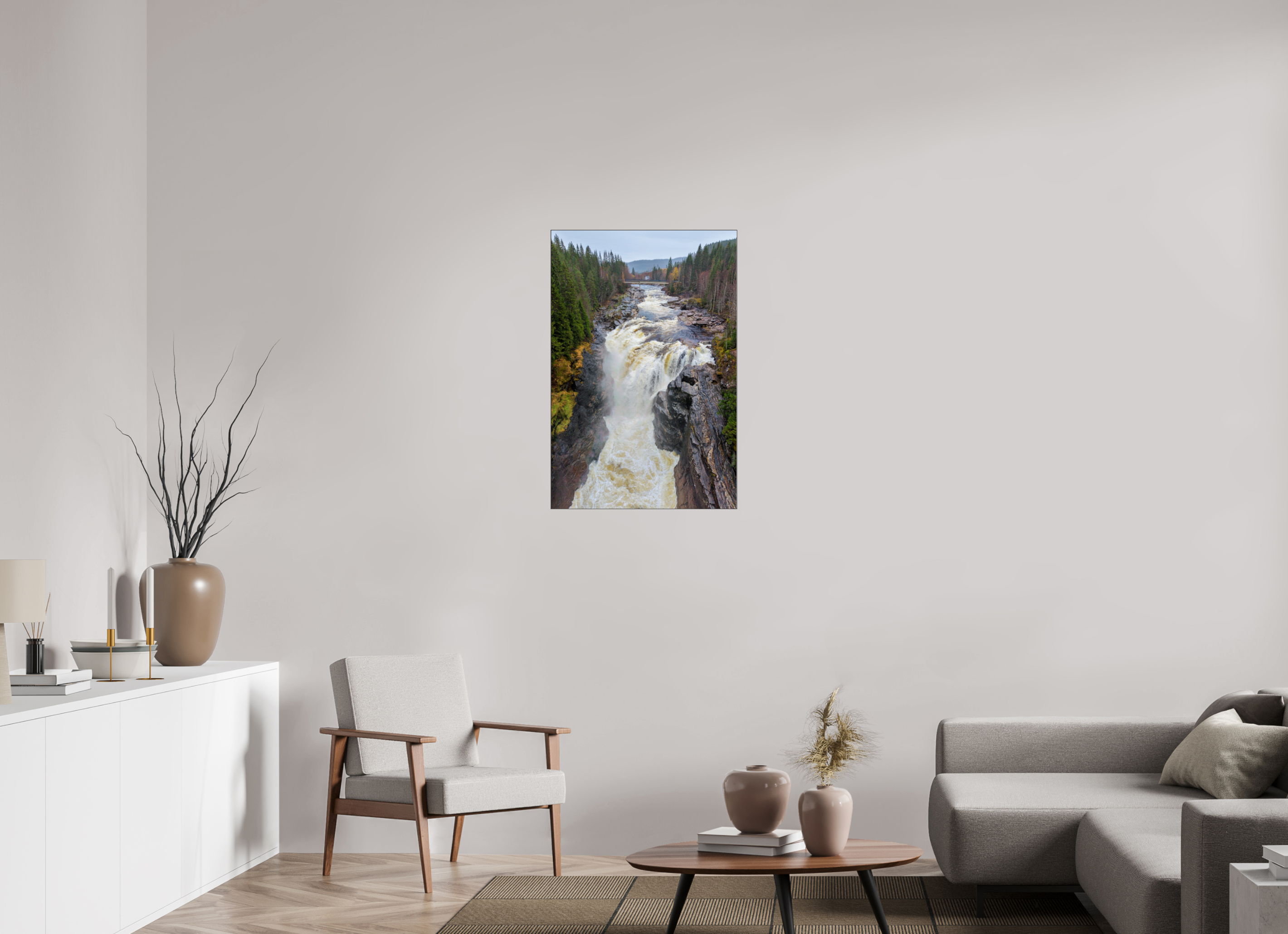 60 x 90 cm, Foto-Abzug hinter Acrylglas glänzend Forest Falls