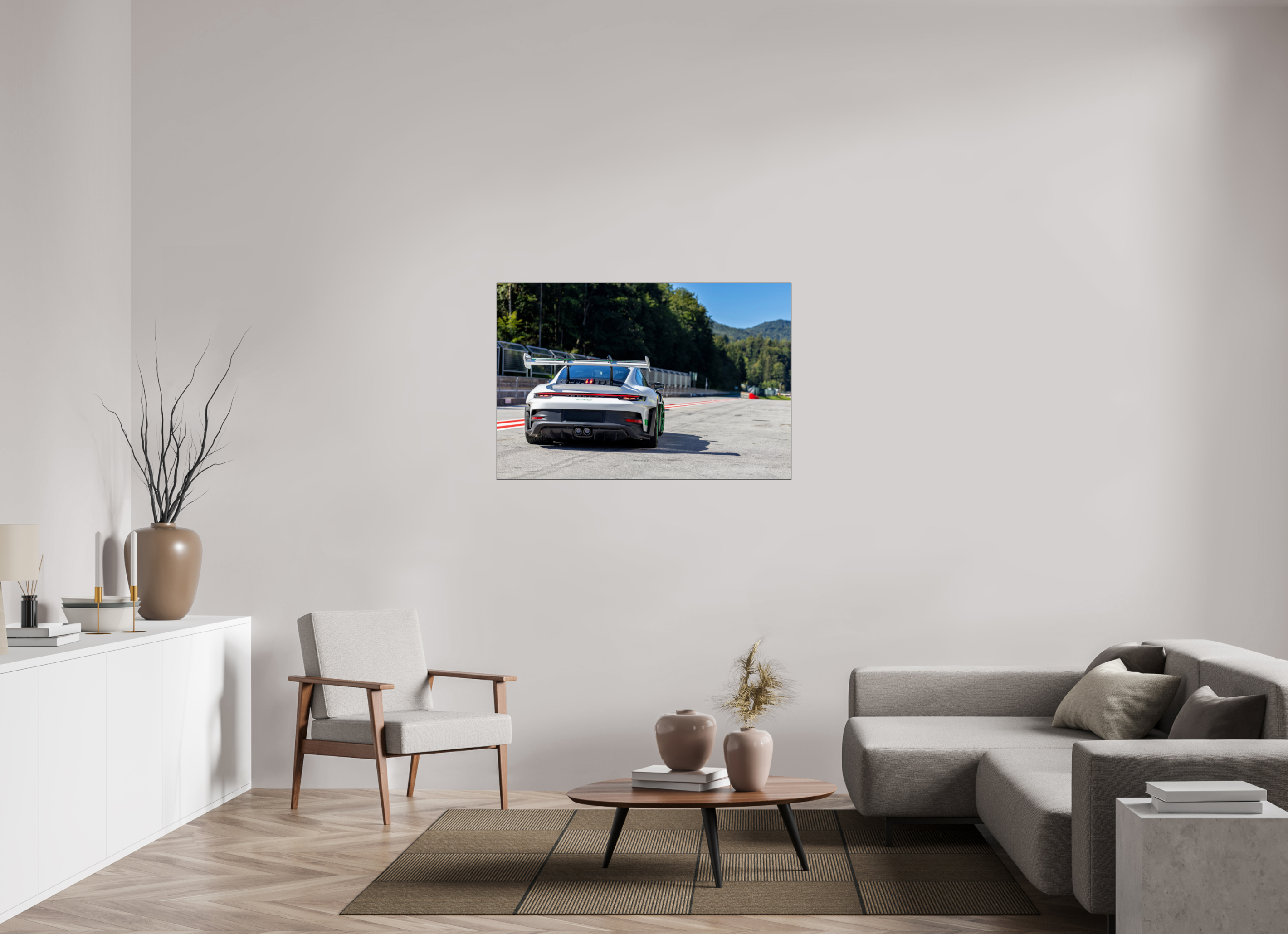 120 x 80 cm, Foto-Abzug hinter Acrylglas glänzend Track Weapon