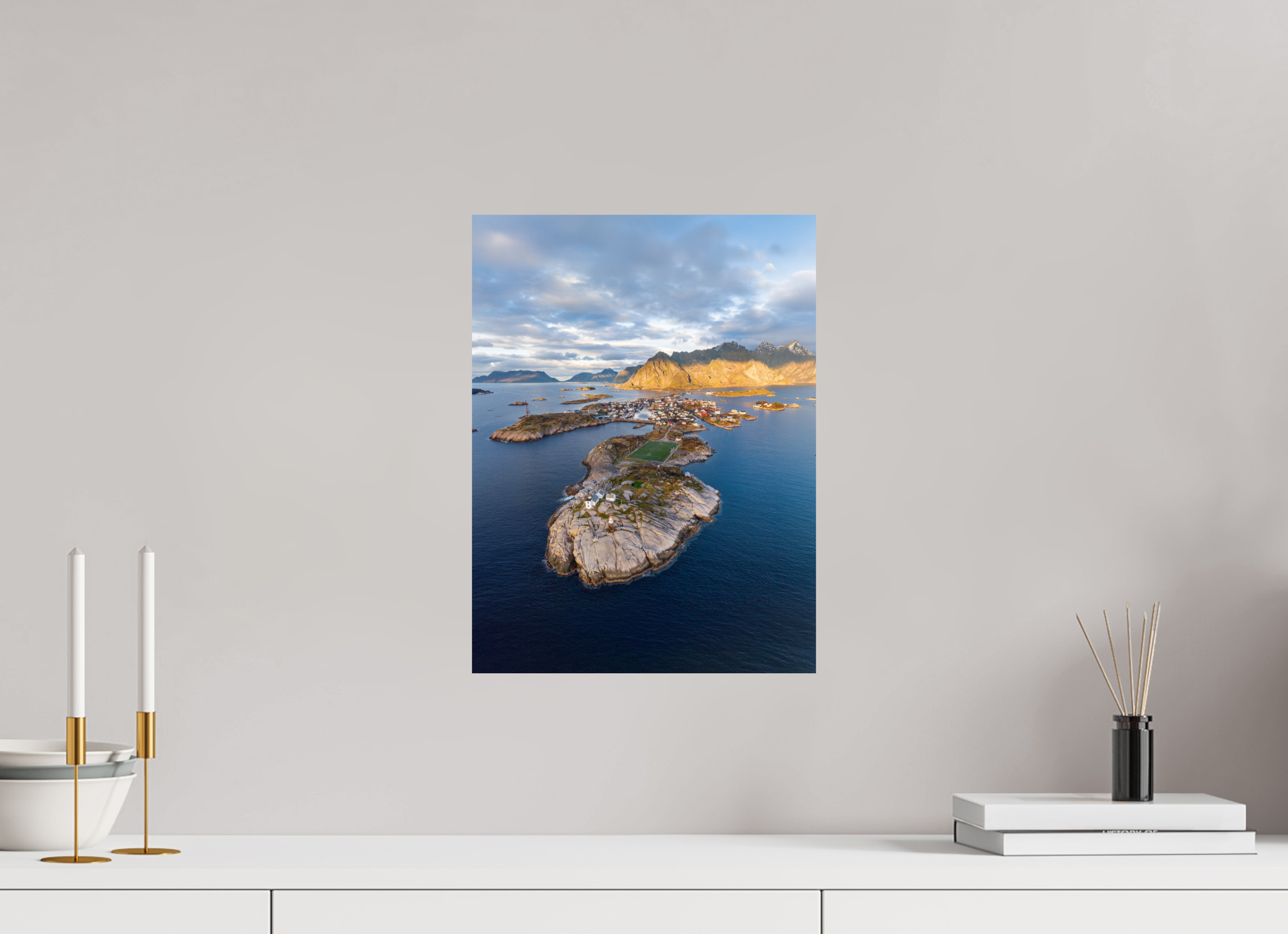 30 x 40 cm, Fine Art Print auf Alu-Dibond Norwegian Mosaic
