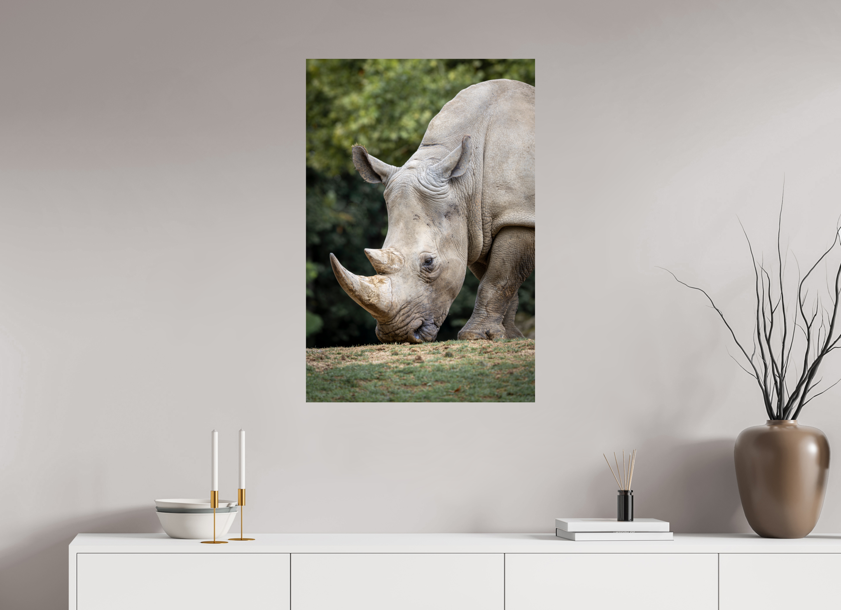 60 x 90 cm, Fine Art Print auf Alu-Dibond Gentle Grazer