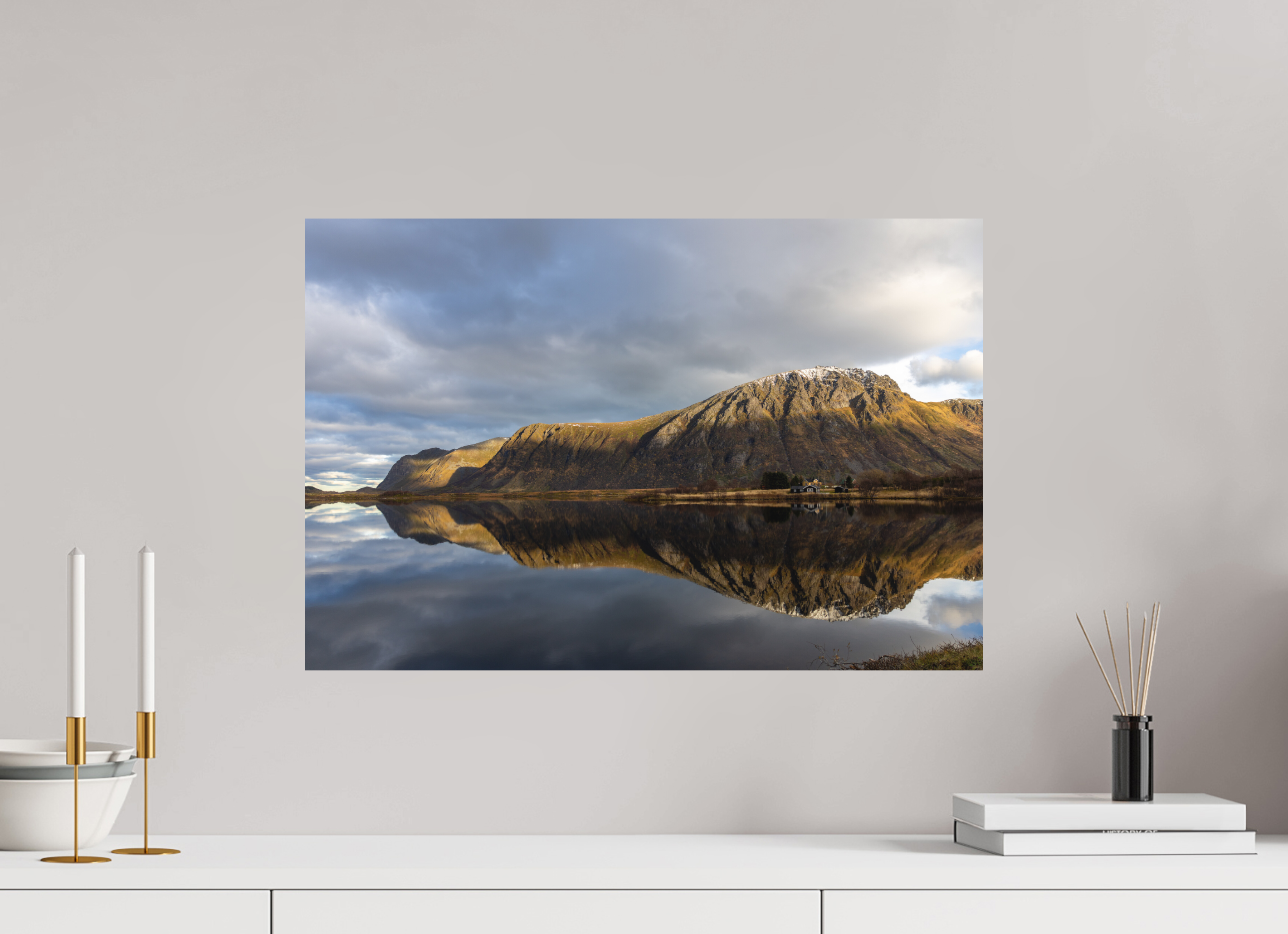 60 x 40 cm, Fine-Art Matt Mirror Mountains