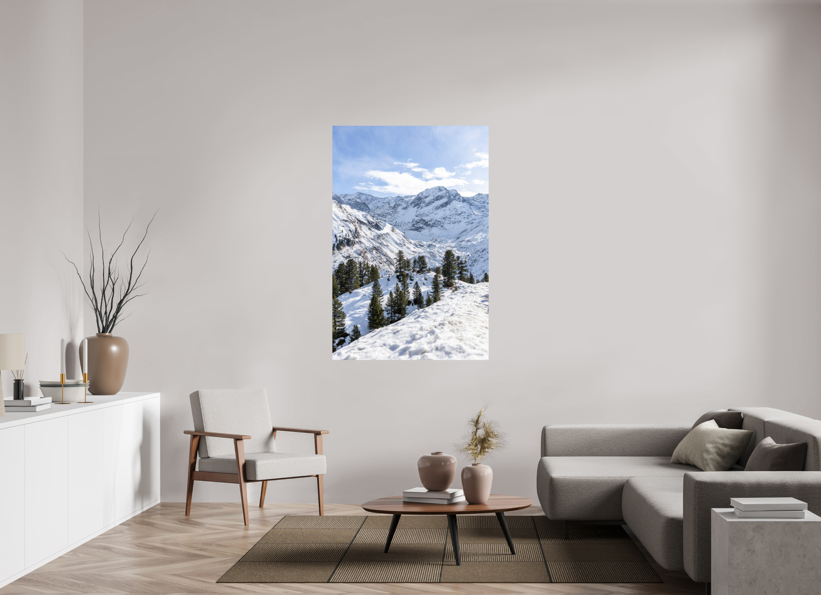 100 x 150 cm, Fine Art Print auf Alu-Dibond Alpine Frame