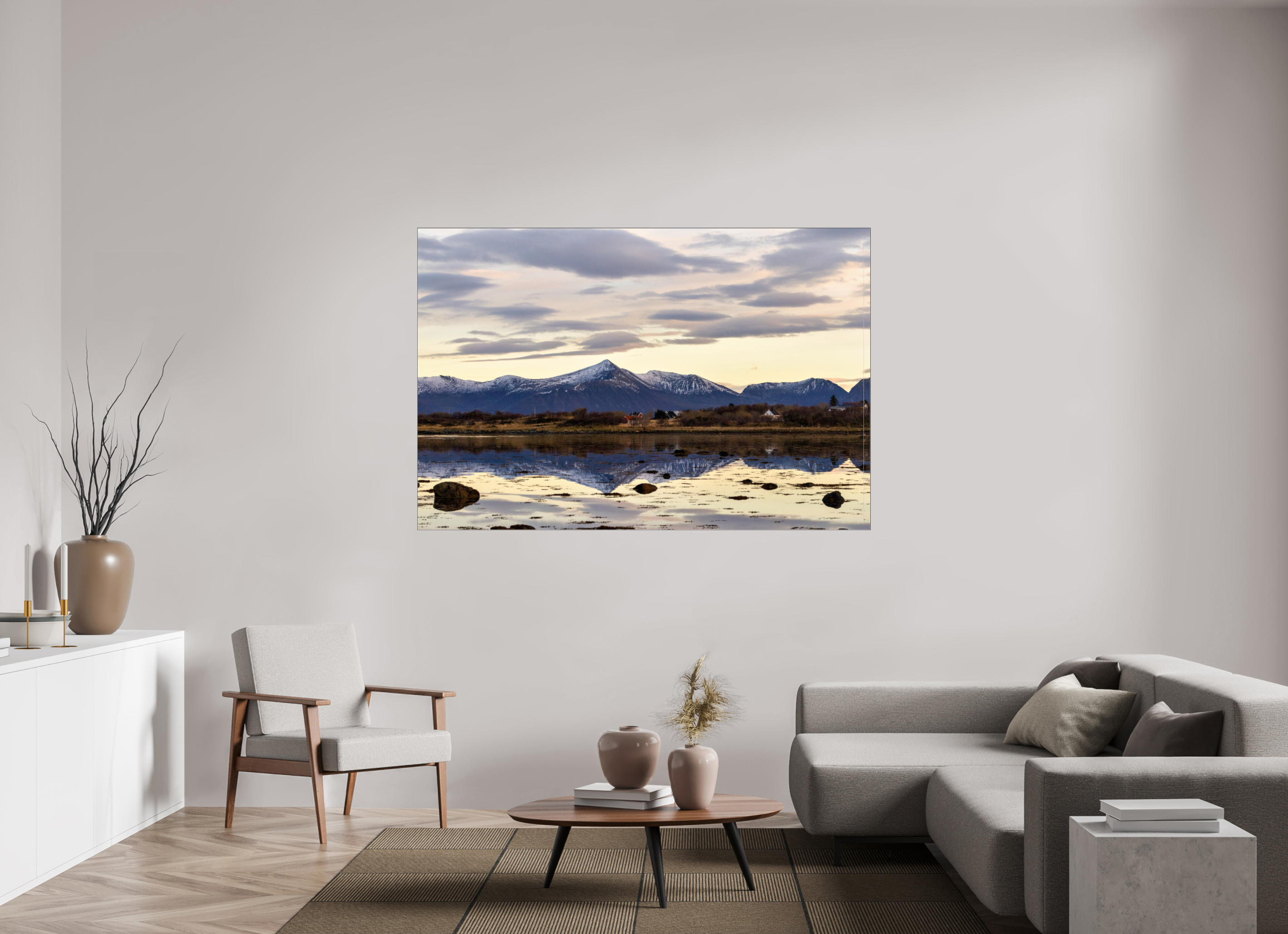 180 x 120 cm, Foto-Abzug hinter Acrylglas glänzend Calm Horizon