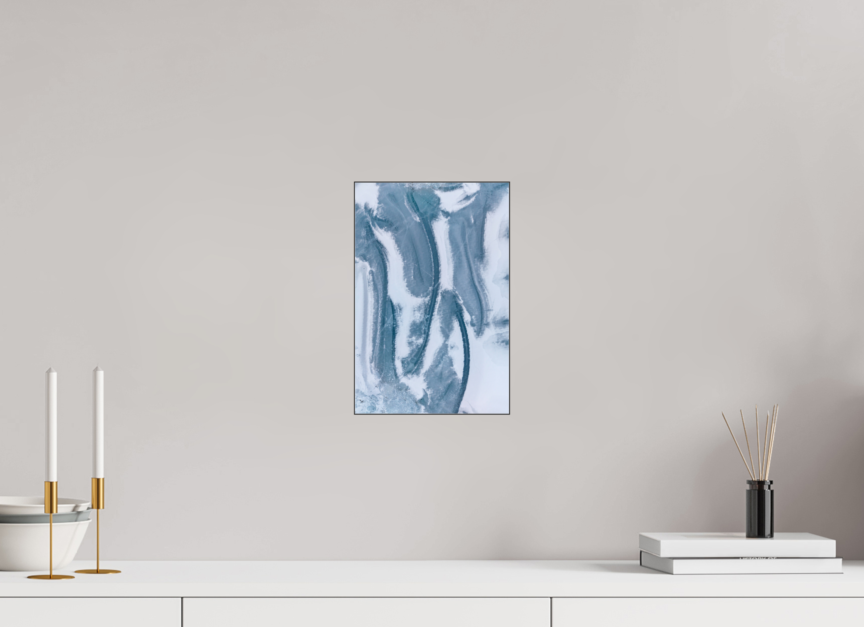 20 x 30 cm, Foto-Abzug hinter Acrylglas glänzend Ice Canvas