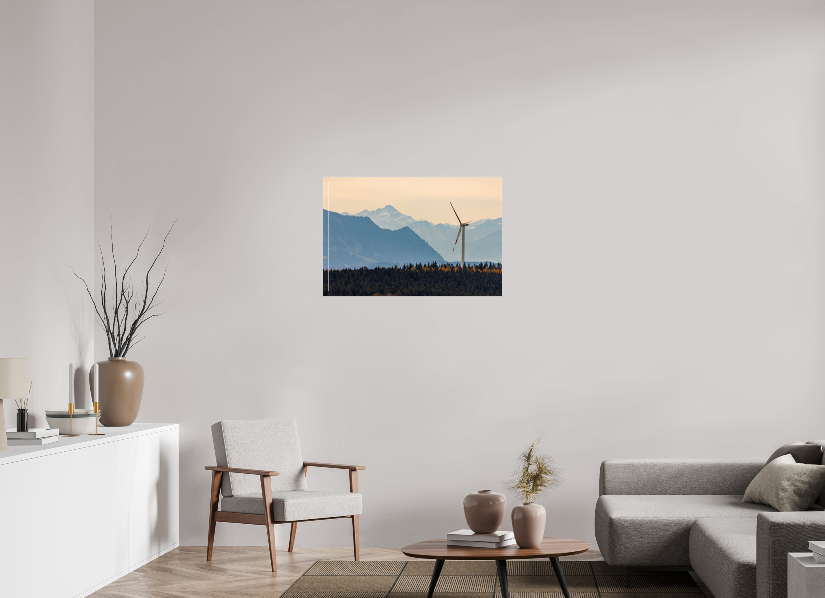 90 x 60 cm, Foto-Abzug hinter Acrylglas glänzend Silent Power
