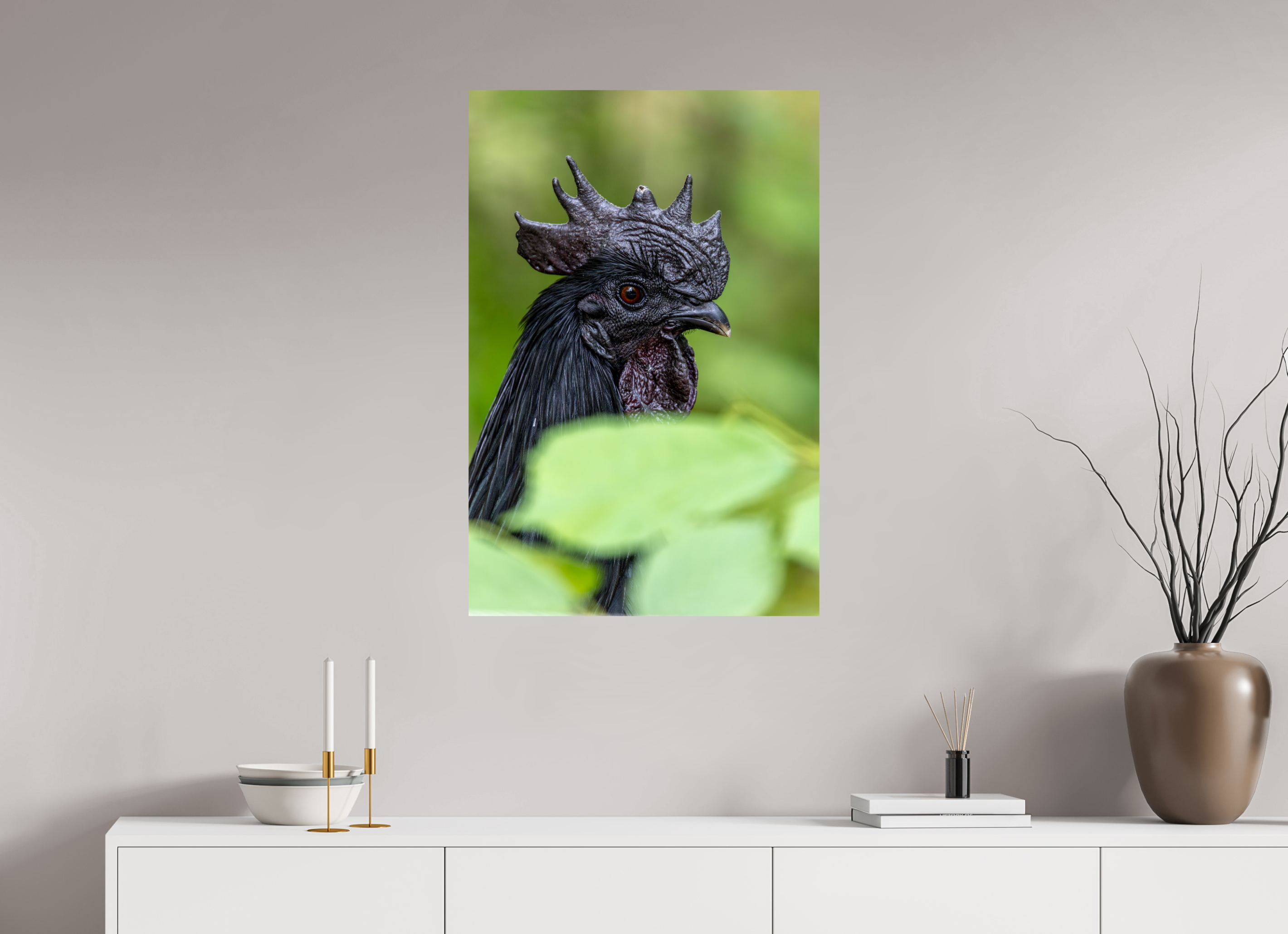 60 x 90 cm, Fine Art Print auf Alu-Dibond Black Majesty