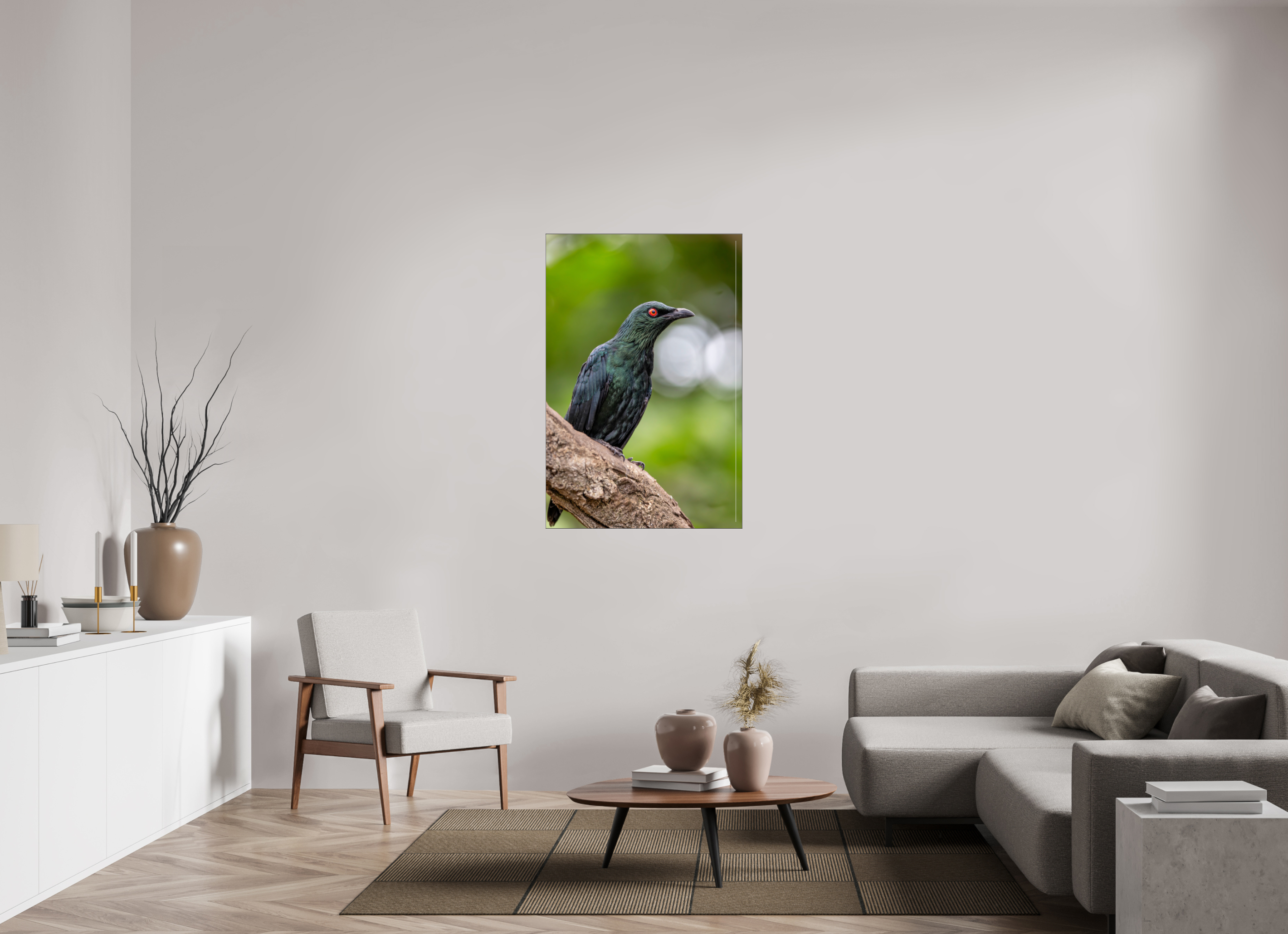 80 x 120 cm, Foto-Abzug hinter Acrylglas glänzend Crimson Gaze