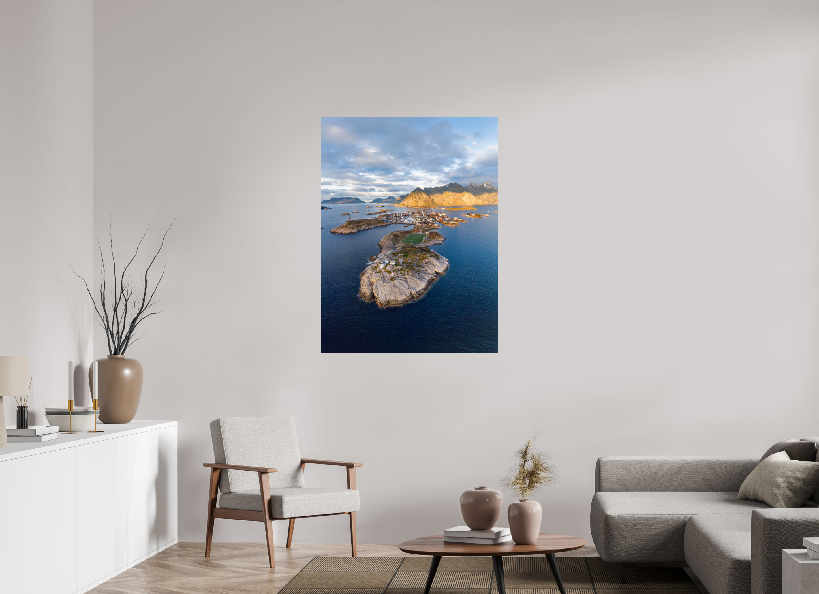 90 x 120 cm, Fine Art Print auf Alu-Dibond Norwegian Mosaic