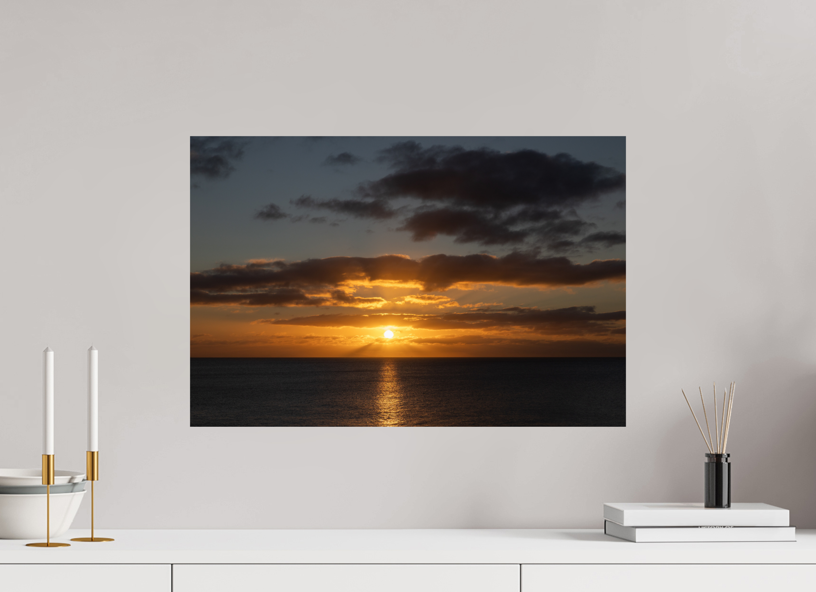 60 x 40 cm, Fine Art Print auf Alu-Dibond Celtic Sunset
