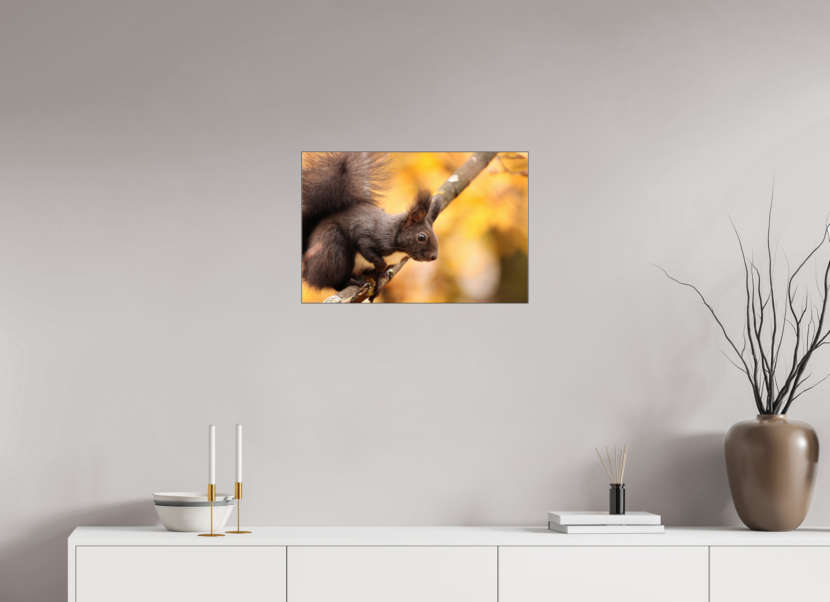 60 x 40 cm, Foto-Abzug hinter Acrylglas glänzend Autumn Whisper
