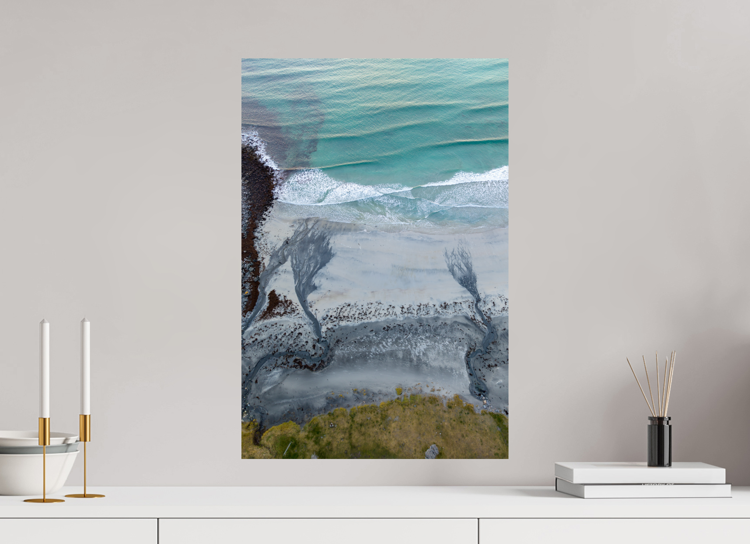 40 x 60 cm, Fine Art Print auf Alu-Dibond Coastal Harmony