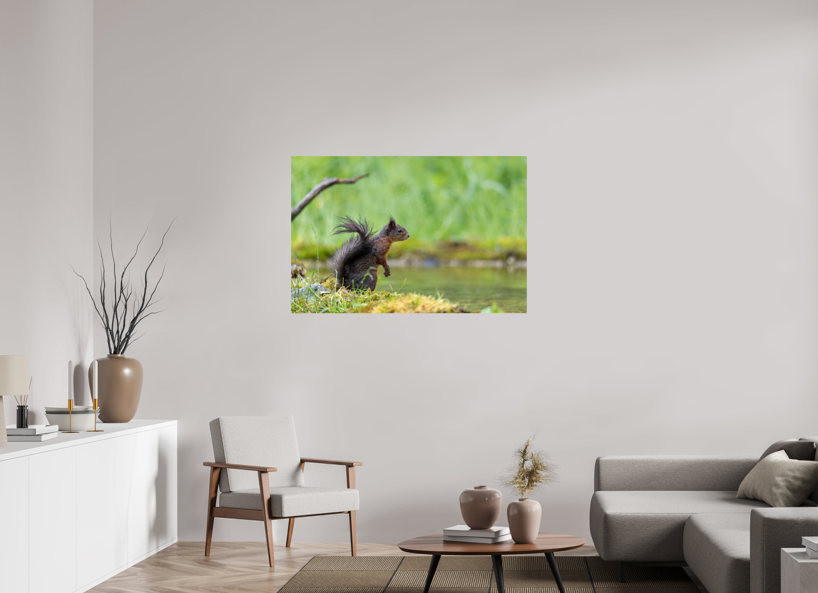 120 x 80 cm, Fine Art Print auf Alu-Dibond Wet & Wild