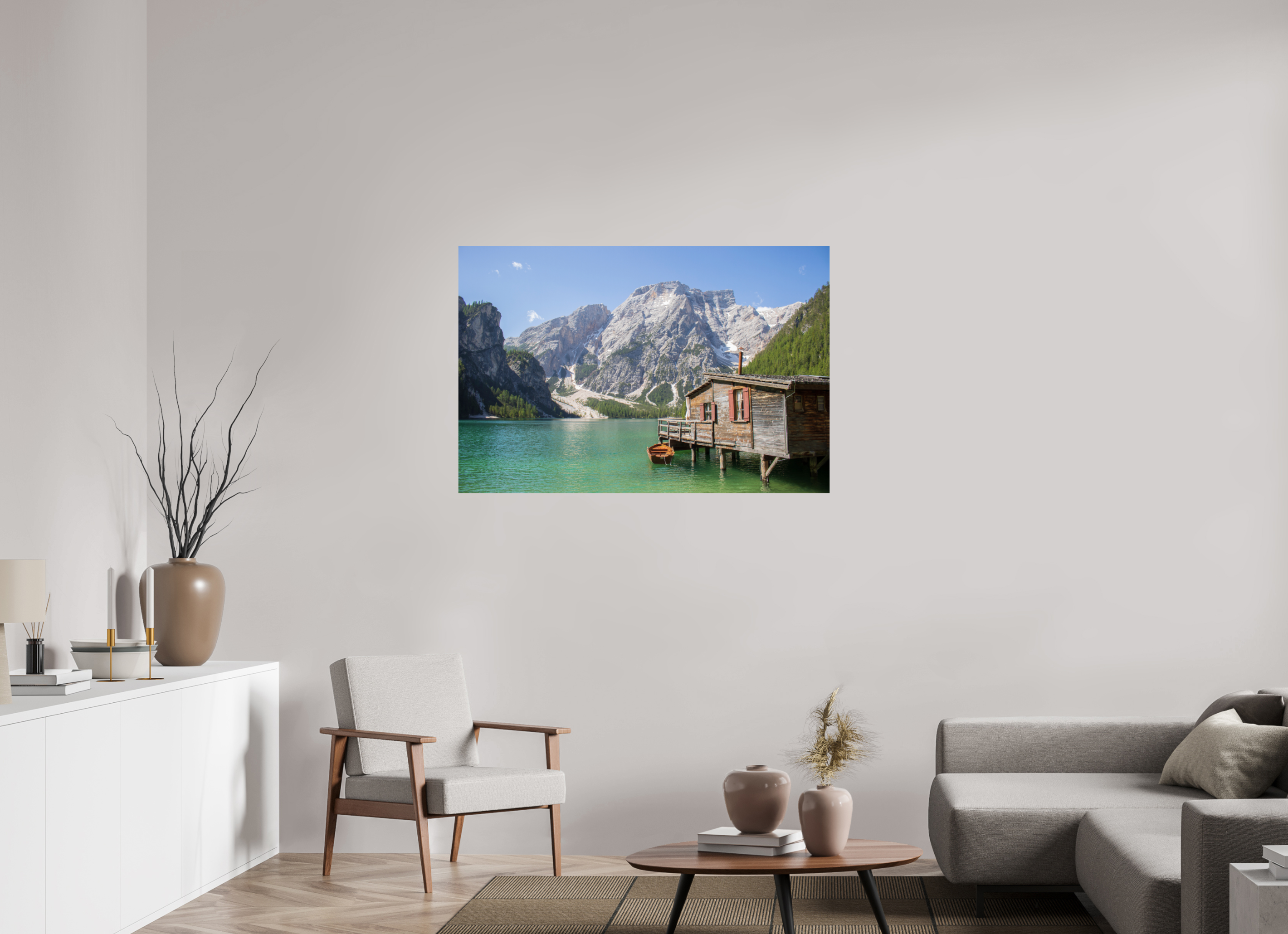 120 x 80 cm, Fine Art Print auf Alu-Dibond Mountain Haven