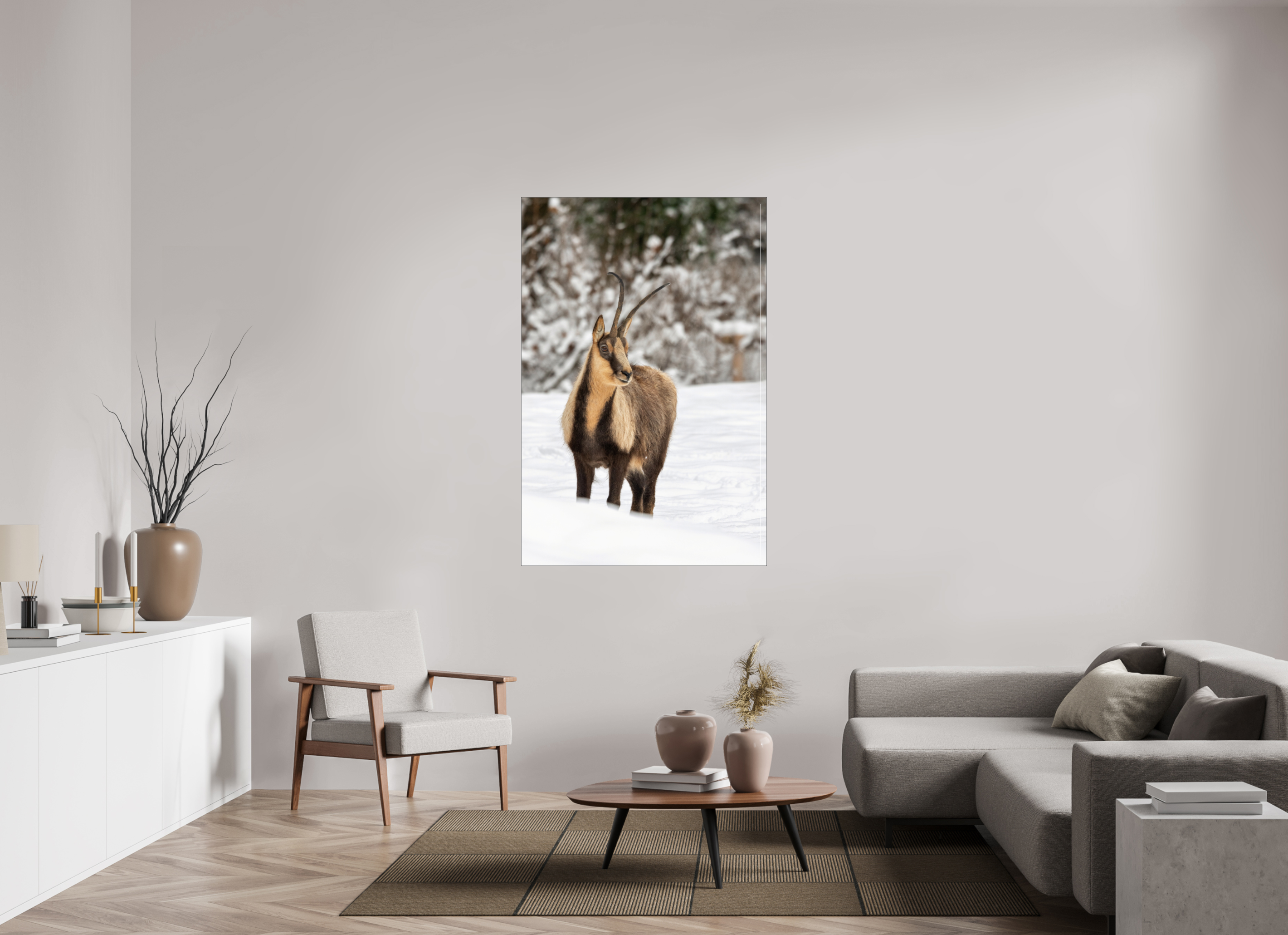 100 x 150 cm, Foto-Abzug hinter Acrylglas glänzend Alpine Grace