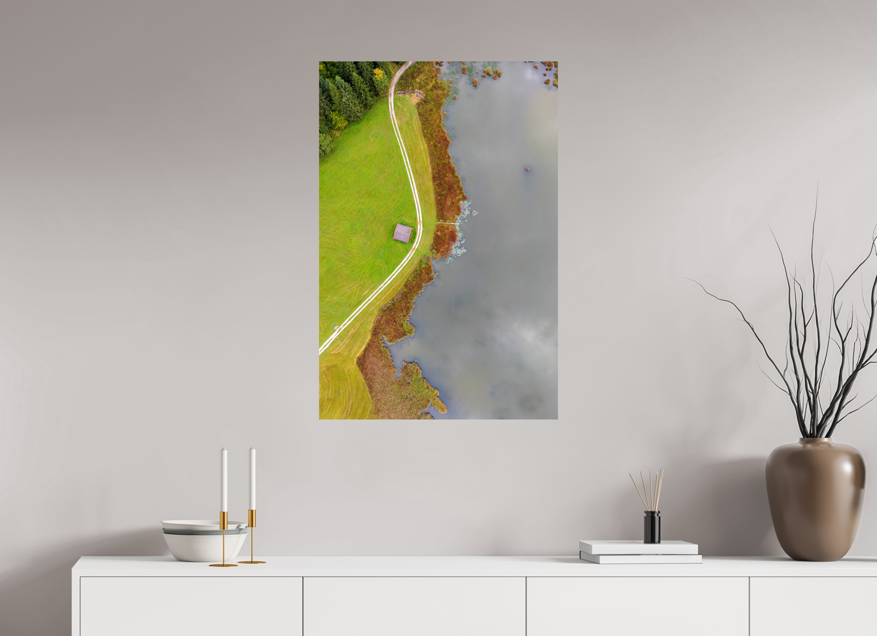 60 x 90 cm, Fine Art Print auf Alu-Dibond Lines of Tranquility