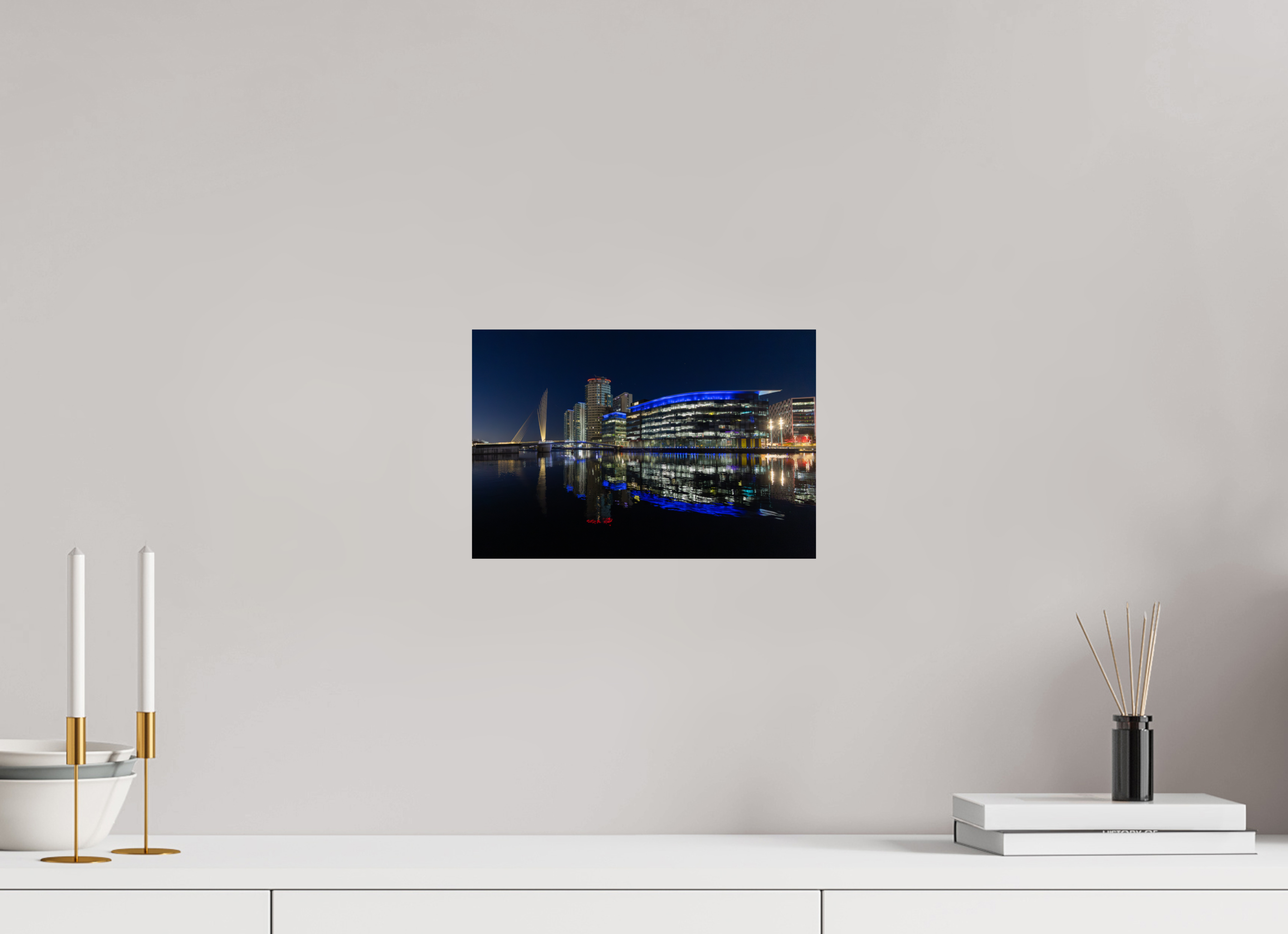 30 x 20 cm, Fine Art Print auf Alu-Dibond City After Dark