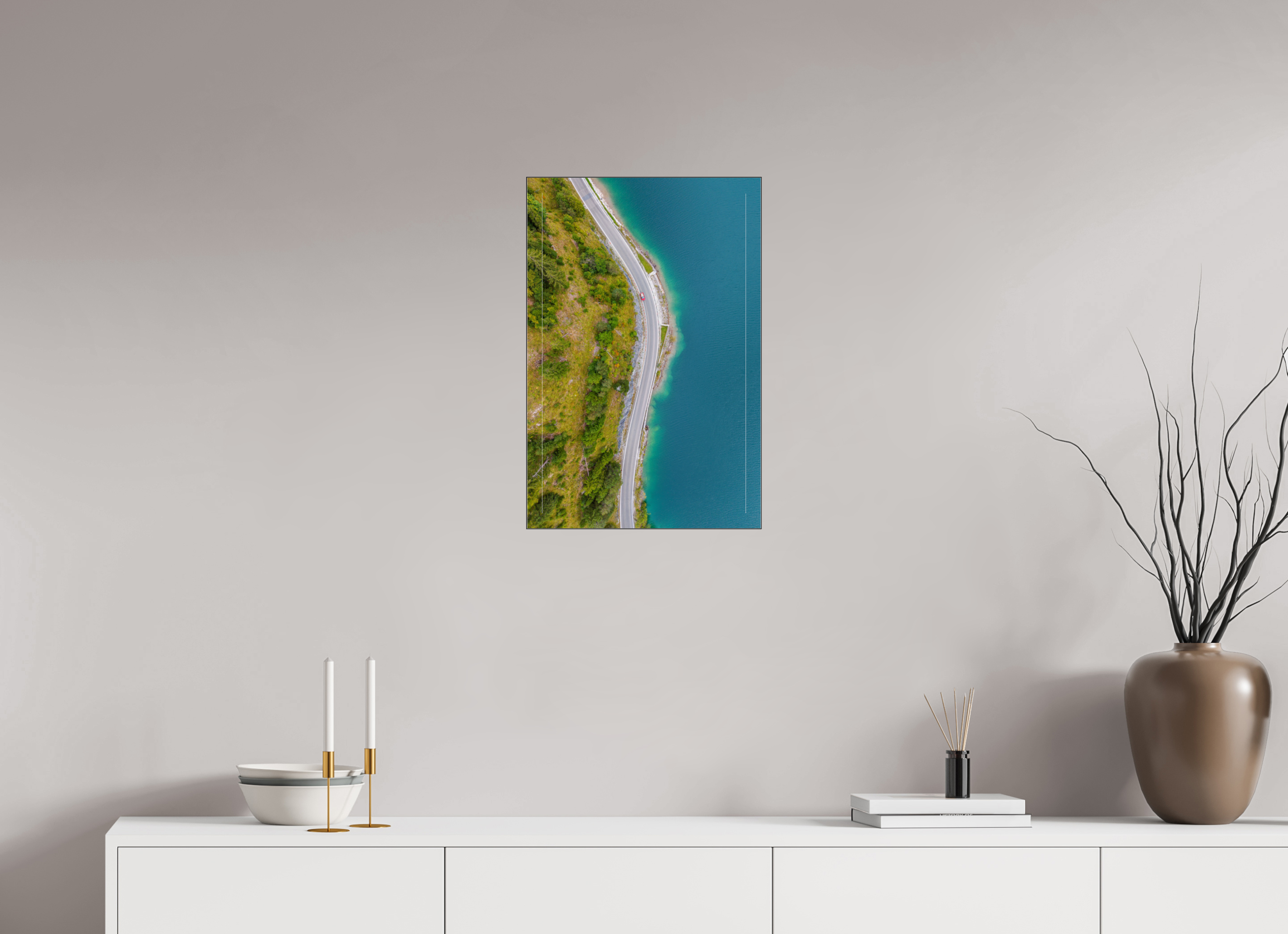 40 x 60 cm, Foto-Abzug hinter Acrylglas glänzend Edge of Serenety